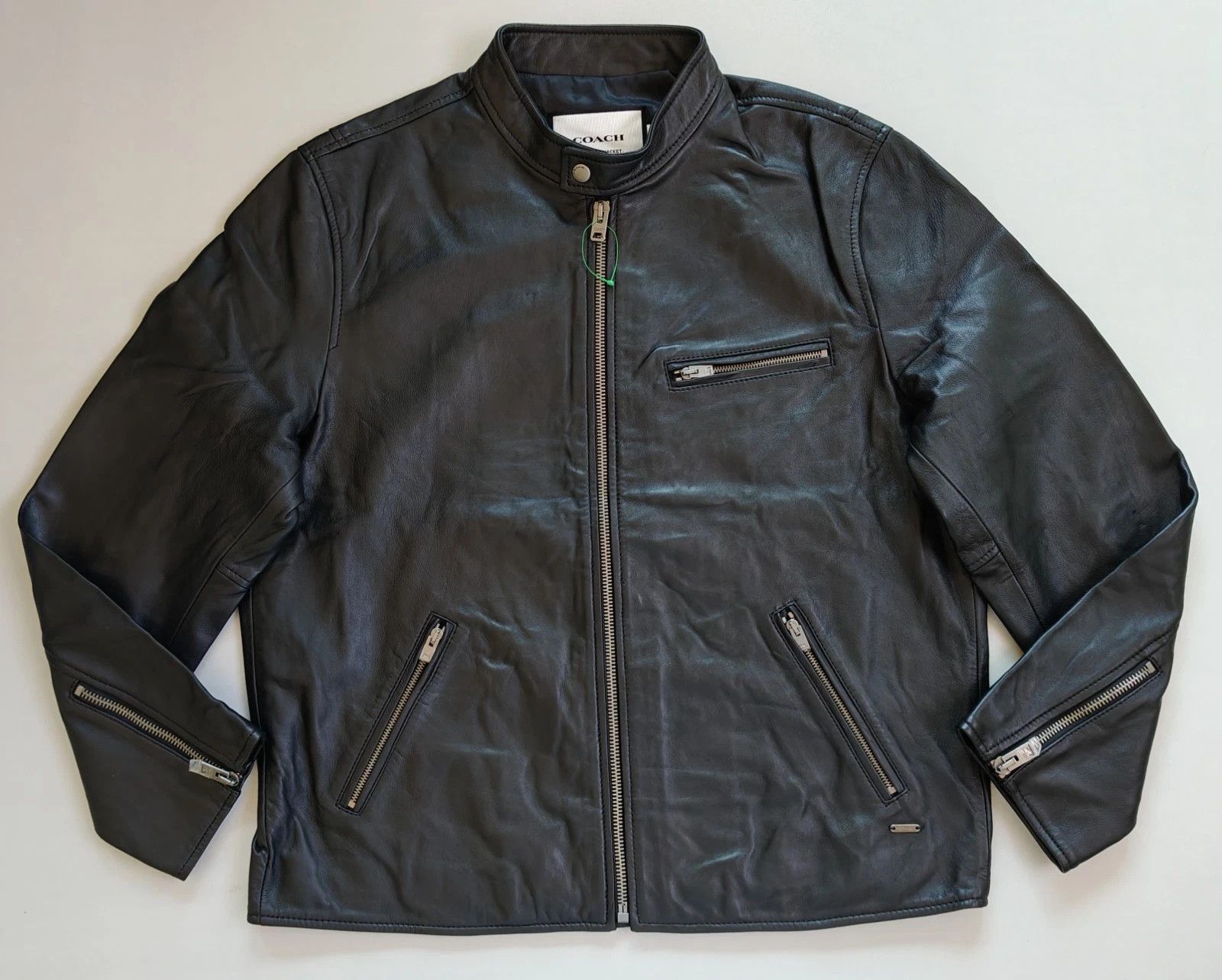 Coach Coach Leather Racer Jacket FTP 5074 Size US XL / EU 56 / 4 - 1 Thumbnail