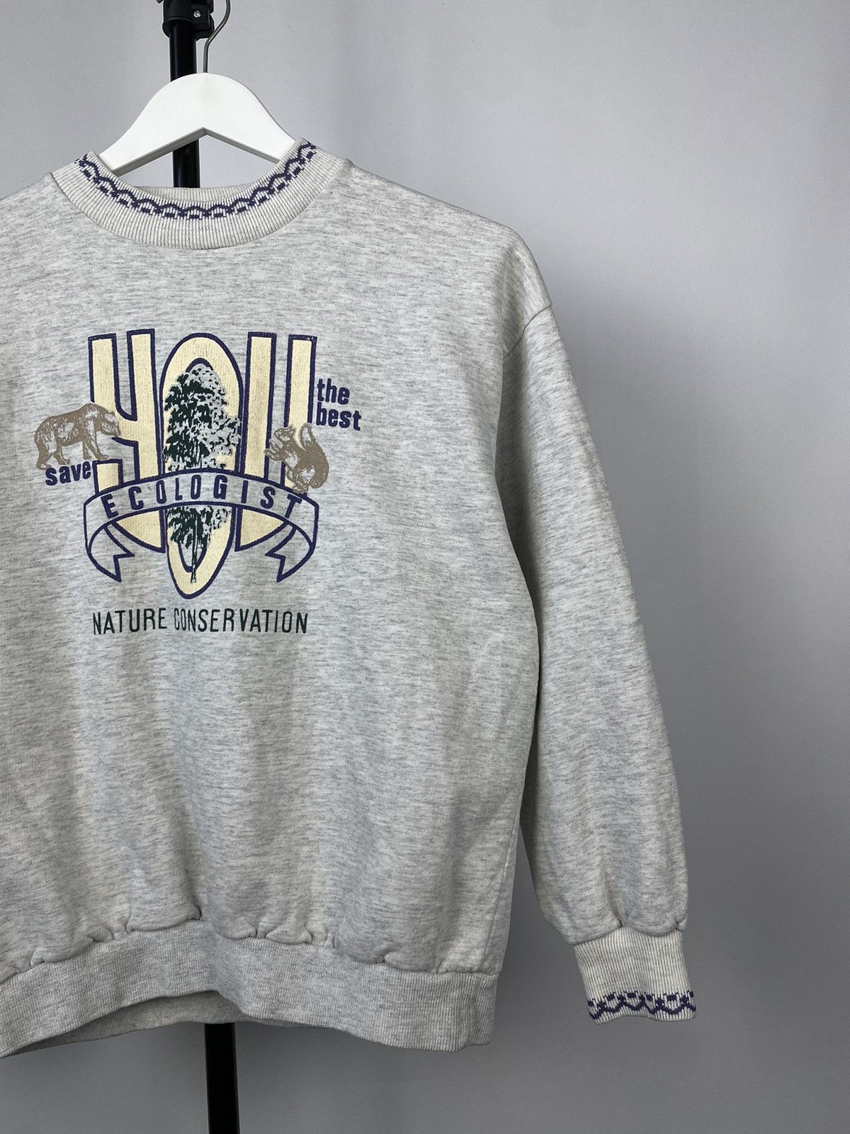 Native × Vintage Vintage 90s Nature Conservation Big logo sweatshirt Size US S / EU 44-46 / 1 - 4 Thumbnail