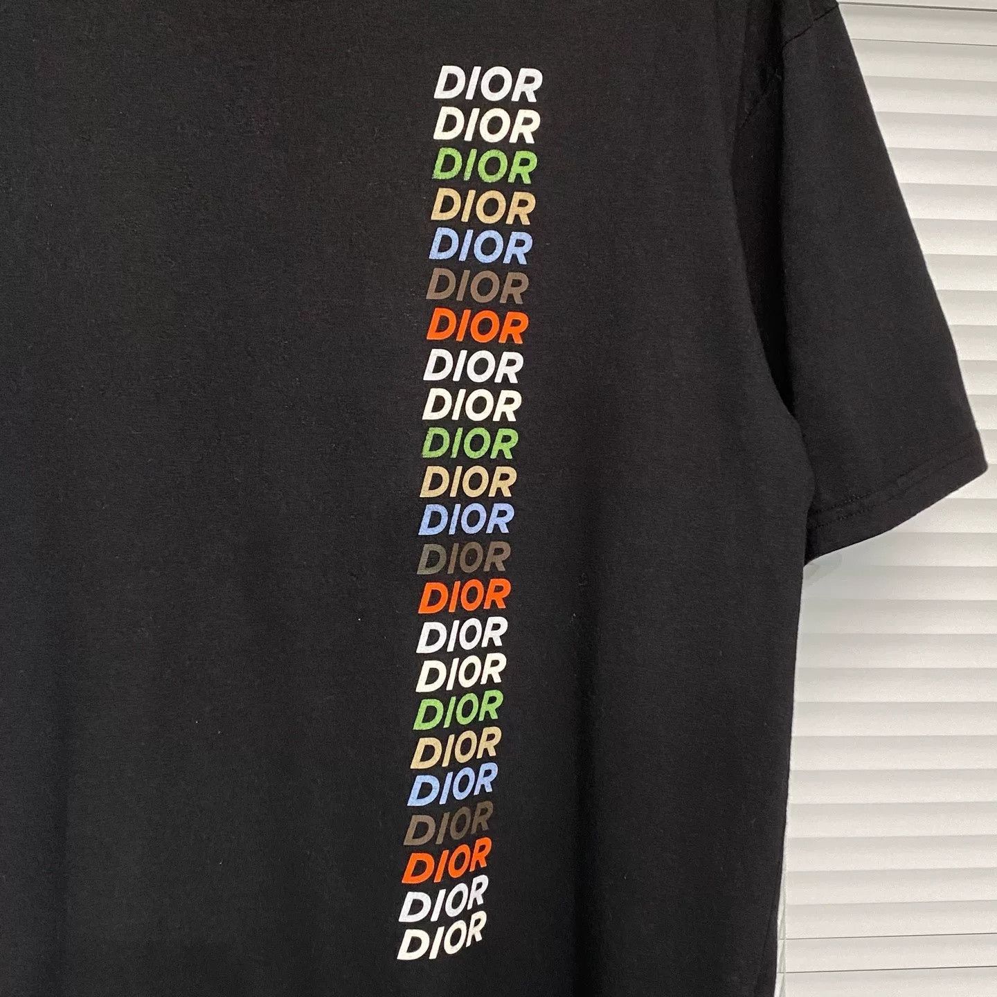 Dior Dior 2024 Rainbow Logo Black T-Shirt M Size US M / EU 48-50 / 2 - 2 Thumbnail