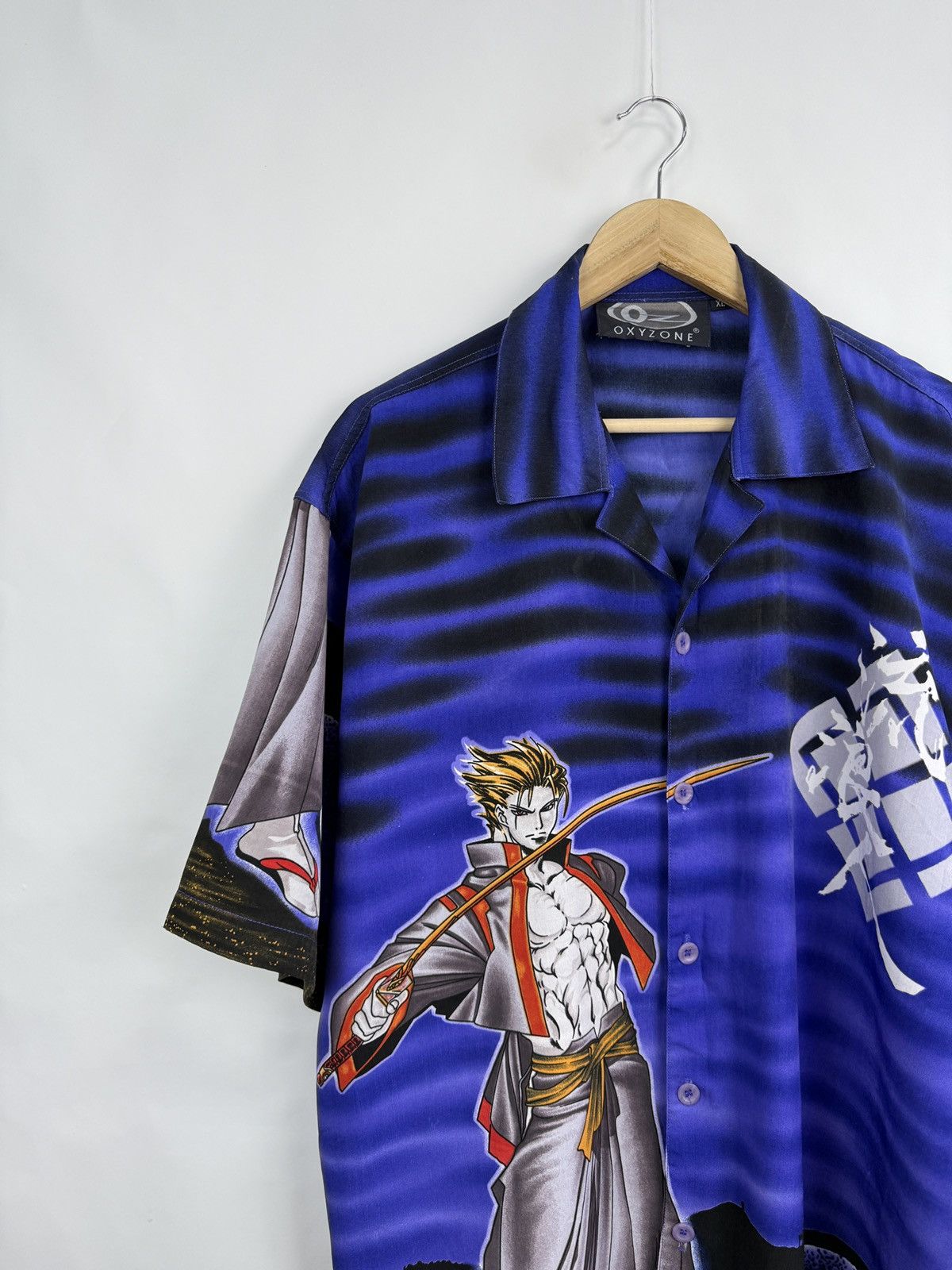 Anime 🇯🇵 Vintage 90s Anima Samurai Shirt Japan Style Dragon Kapital Size US XL / EU 56 / 4 - 2 Thumbnail