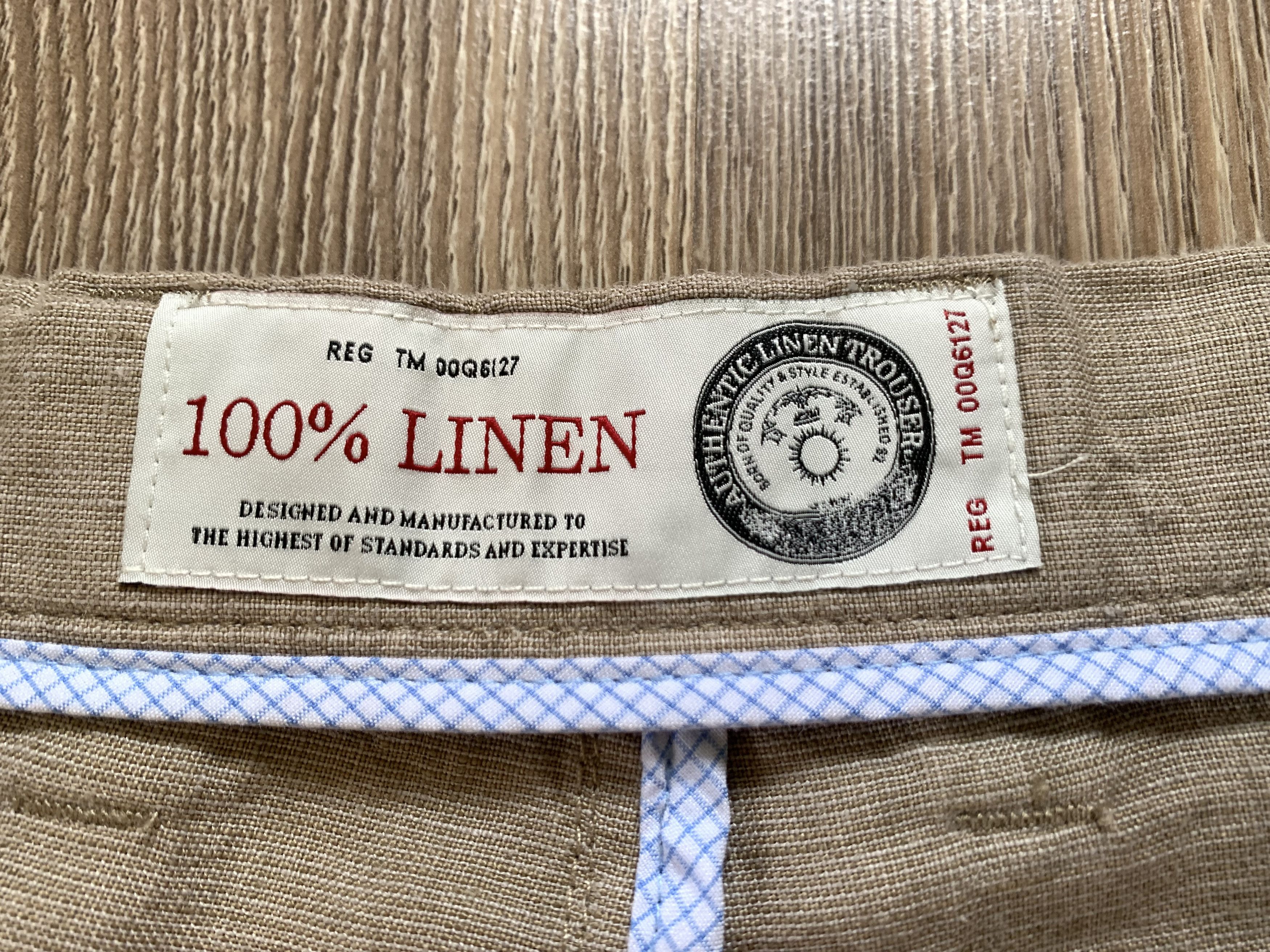 NEXT Next Mens Beige Casual Linen Pants Trousers Size US 31 - 7 Thumbnail