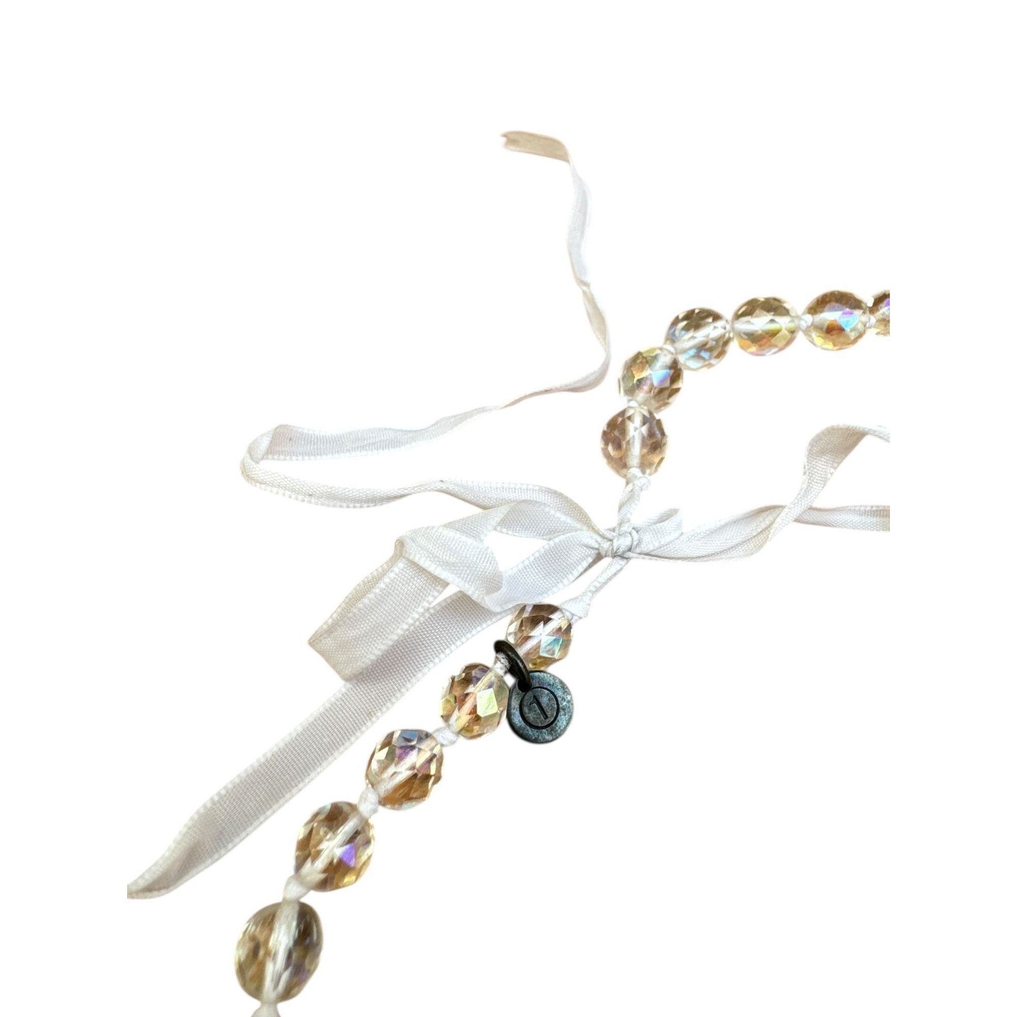 Maison Margiela FW 2000 Crystal Clear Pearl Necklace Size ONE SIZE - 5 Thumbnail