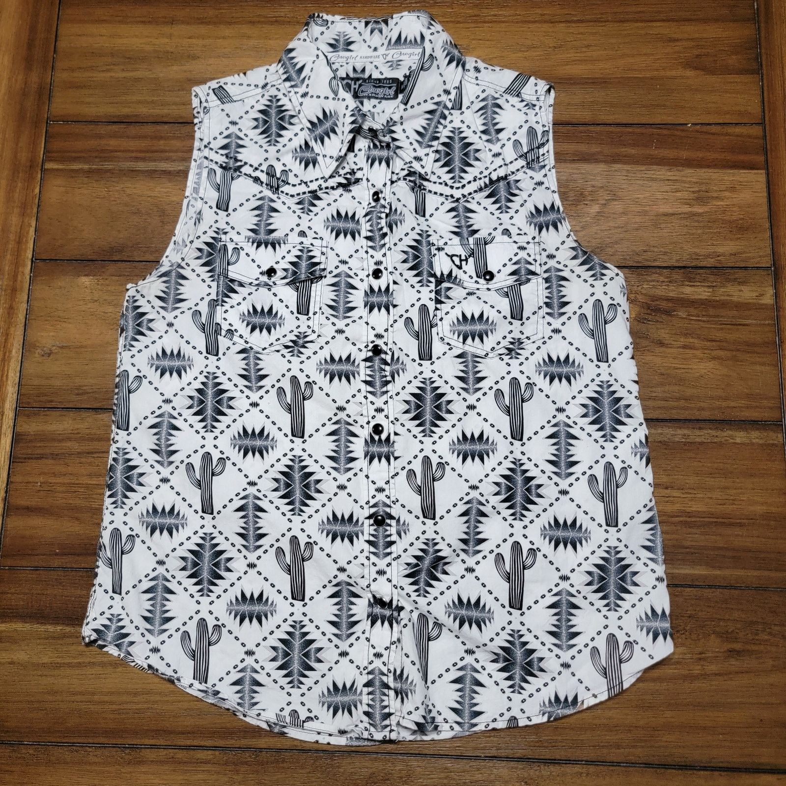 Other Cowgirl Hardware Pearl Snap Western Top w/ Cactus - Medium* Size M / US 6-8 / IT 42-44 - 1 Thumbnail