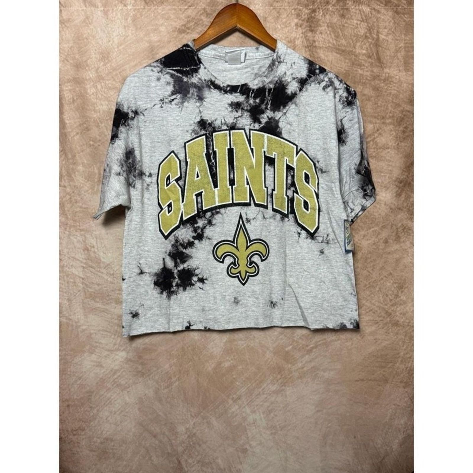NFL Saints Vintage Tubular Tie-Dye Crop Tee Size M NWT Size M / US 6-8 / IT 42-44 - 2 Thumbnail