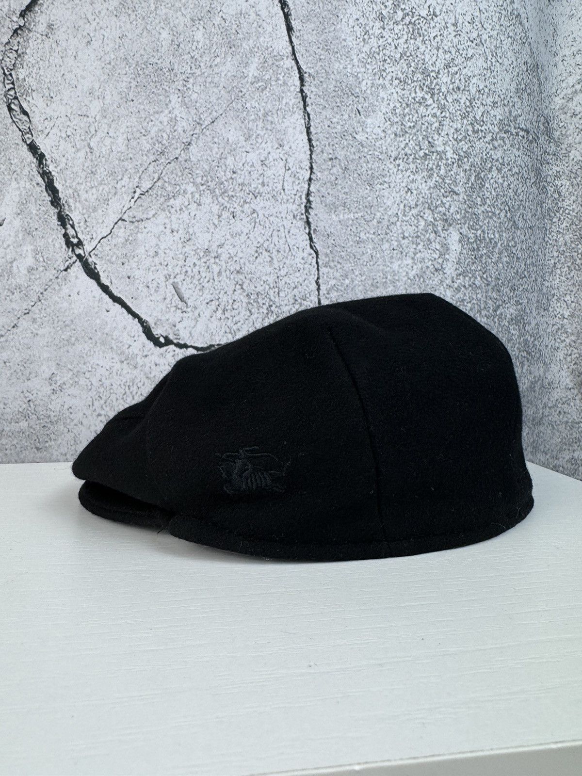 image of Burberry Hat/beretta Beret in Black, Men's