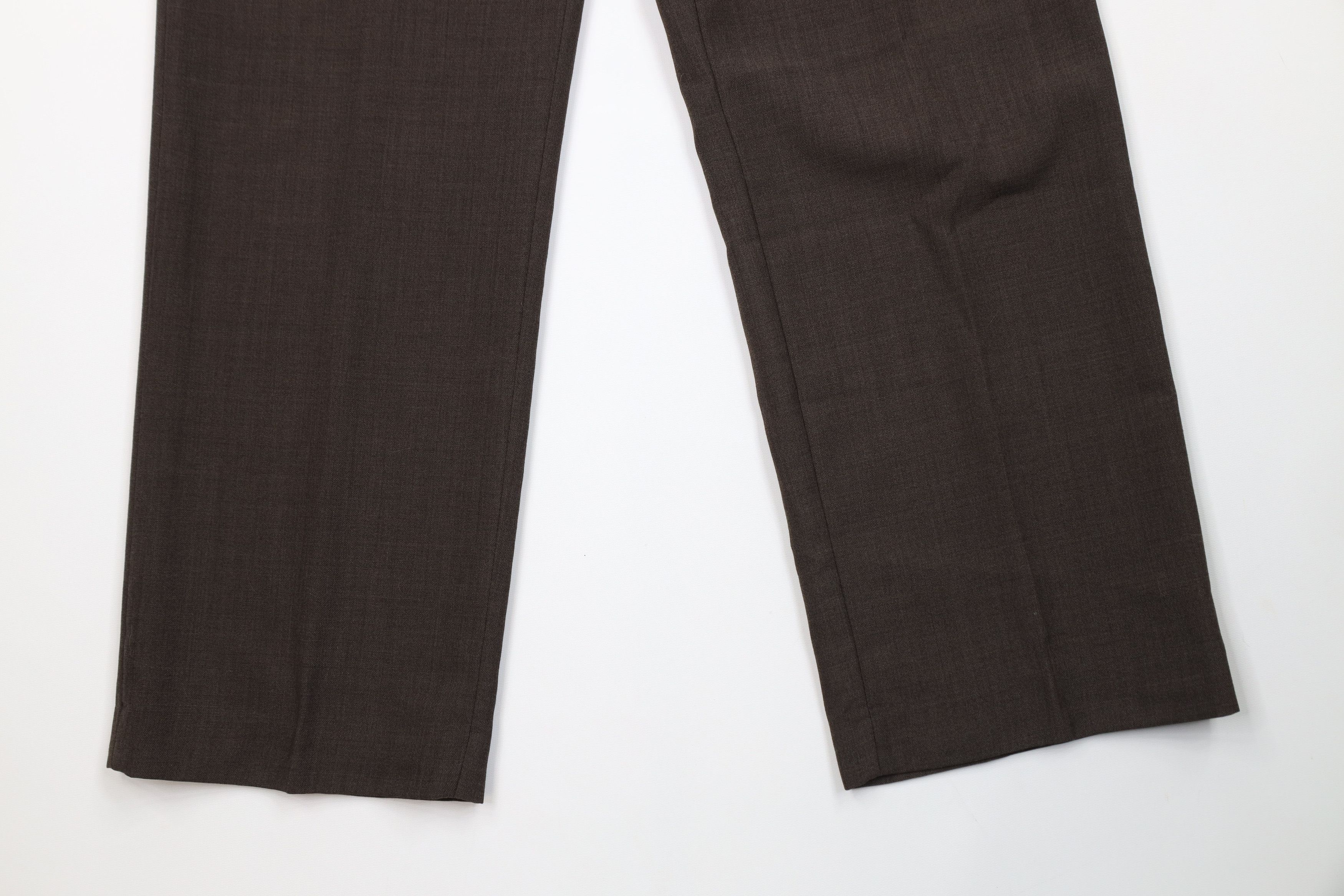 Vintage Vintage 70s Streetwear Knit Wide Leg Chino Pants Brown USA Size US 34 / EU 50 - 4 Thumbnail
