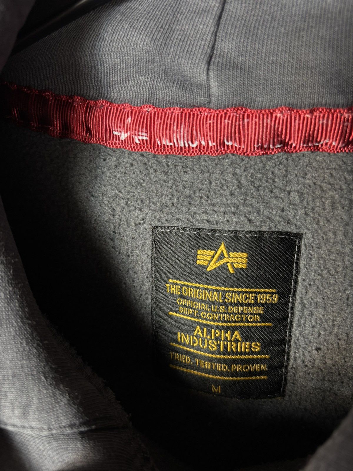 Alpha Industries Alpha Industries Gray Faded Heavy Hoodie Size US M / EU 48-50 / 2 - 7 Thumbnail
