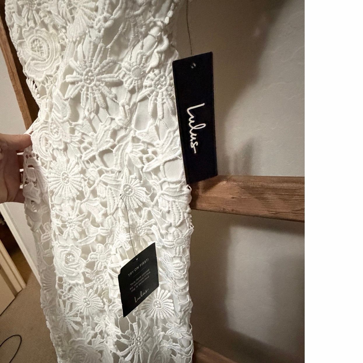 Lulus Lulus Romance Language Backless Lace Dress in White Small Size XS / US 0-2 / IT 36-38 - 6 Thumbnail
