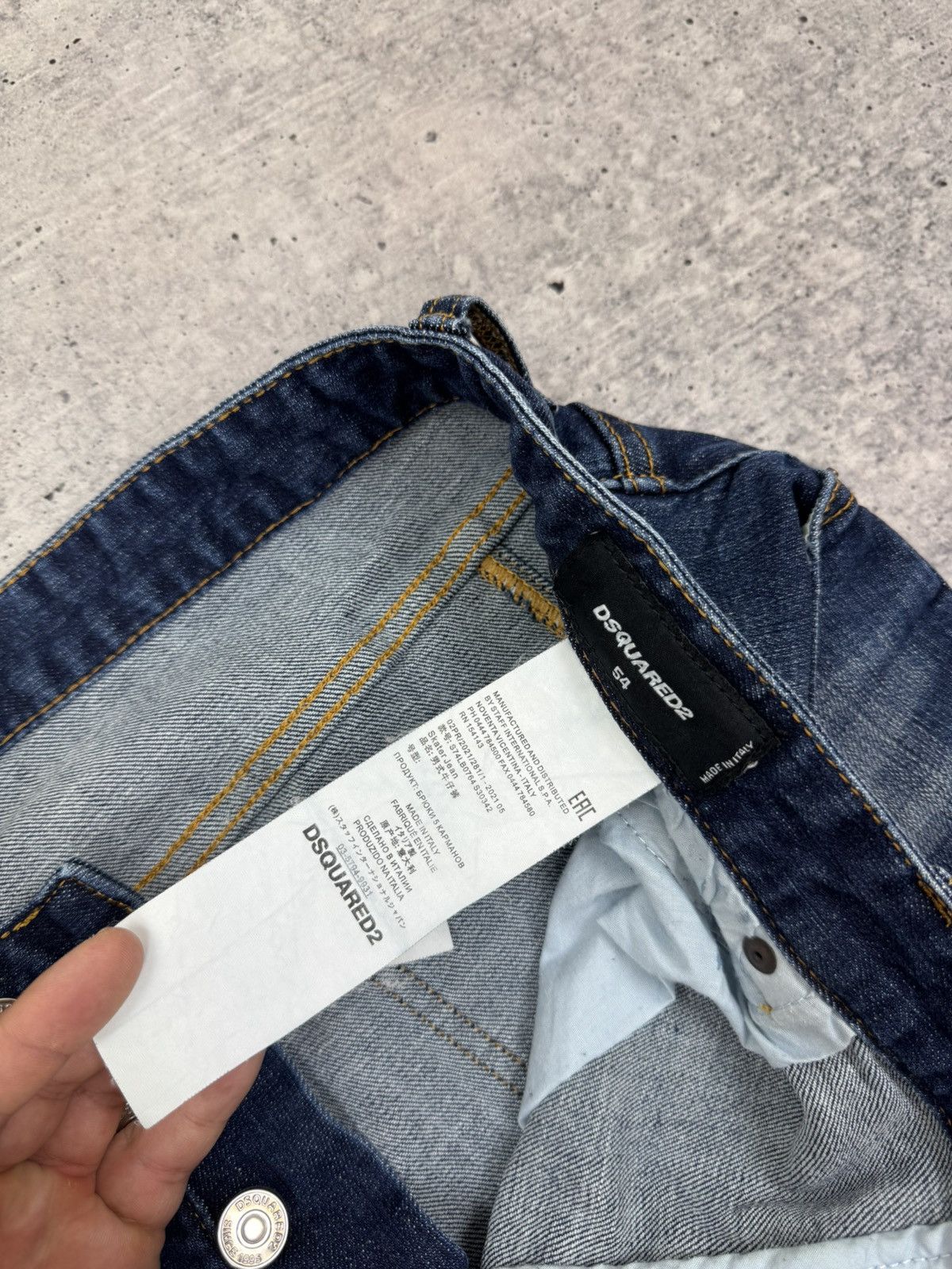 Dsquared2 Dsquared2 Dsquared Painted Patchwork Italian Jeans Trousers Size US 36 / EU 52 - 16 Thumbnail