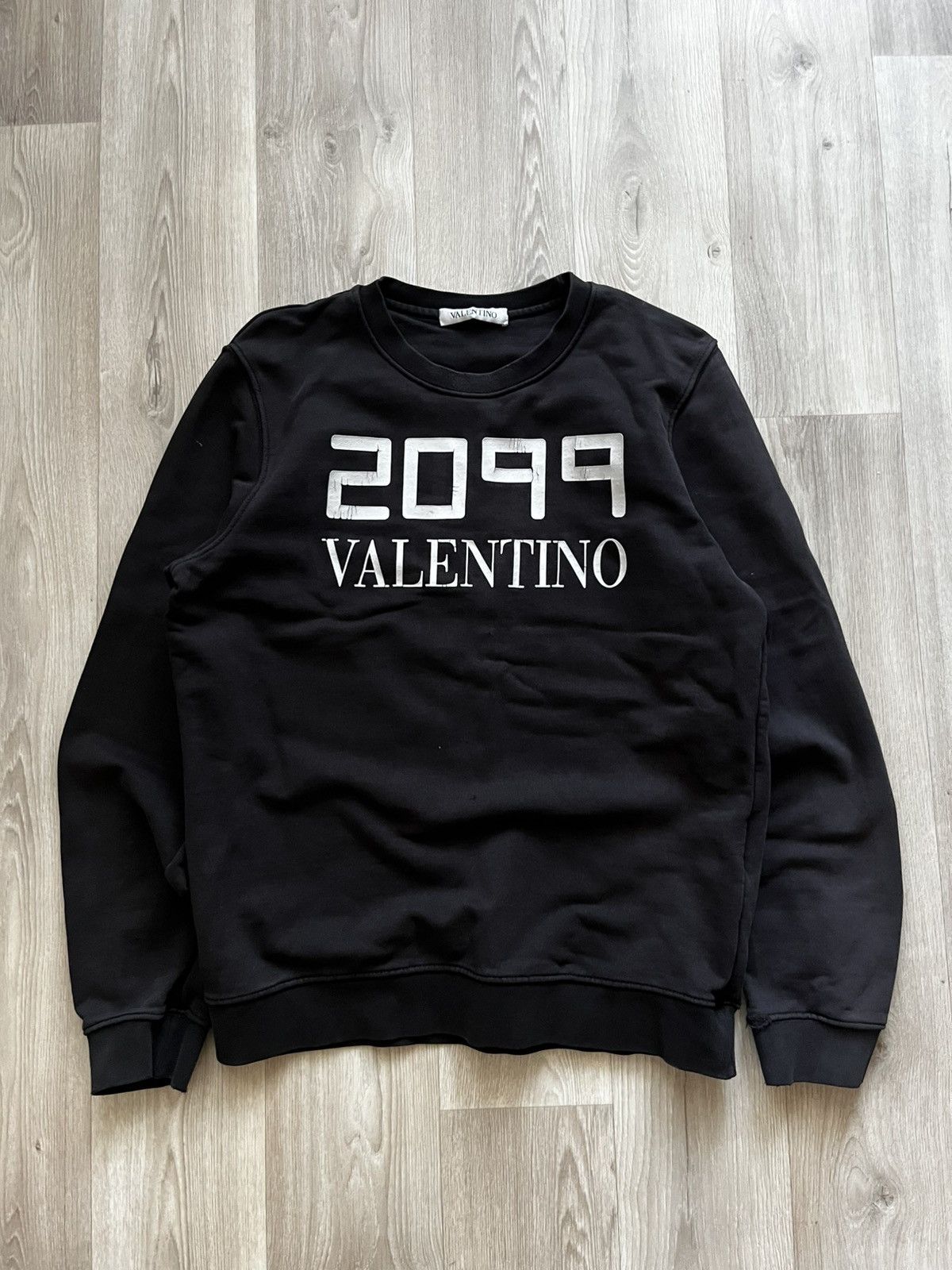 Designer × Valentino Valentino 2099 Distressed Sweatshirt Size US M / EU 48-50 / 2 - 1 Thumbnail