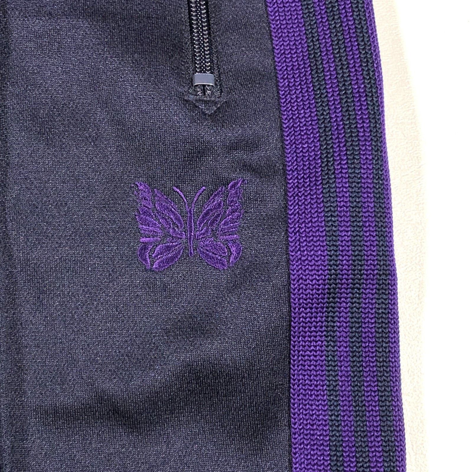 Japanese Brand × Needles Needles Narrow Cut Track Pants Size Large L Purple B31 Size US 34 / EU 50 - 4 Thumbnail