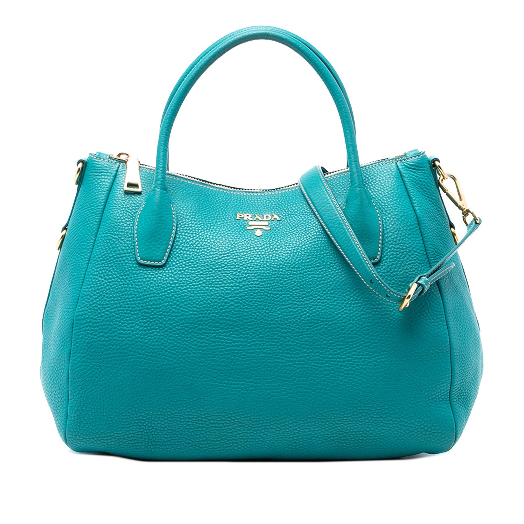 Prada Vitello Daino Zip Top Satchel Size ONE SIZE - 1 Thumbnail