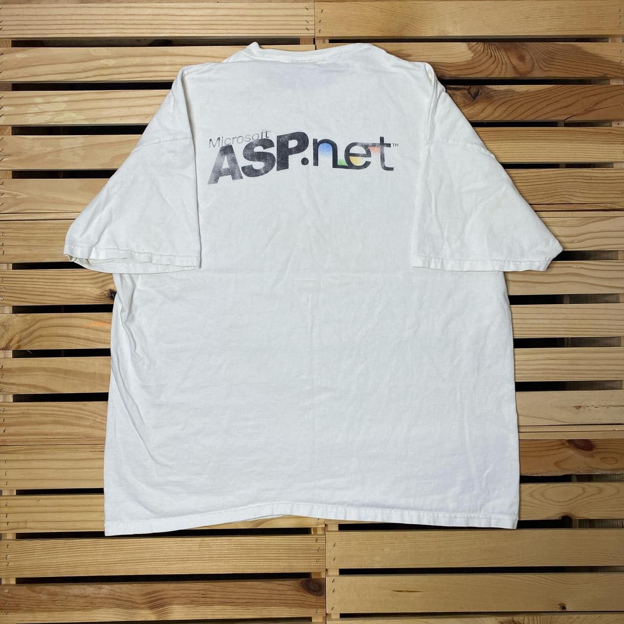 Hanes Vintage Microsoft ASP.net White Tech Tee Size XL Size US XL / EU 56 / 4 - 1 Thumbnail