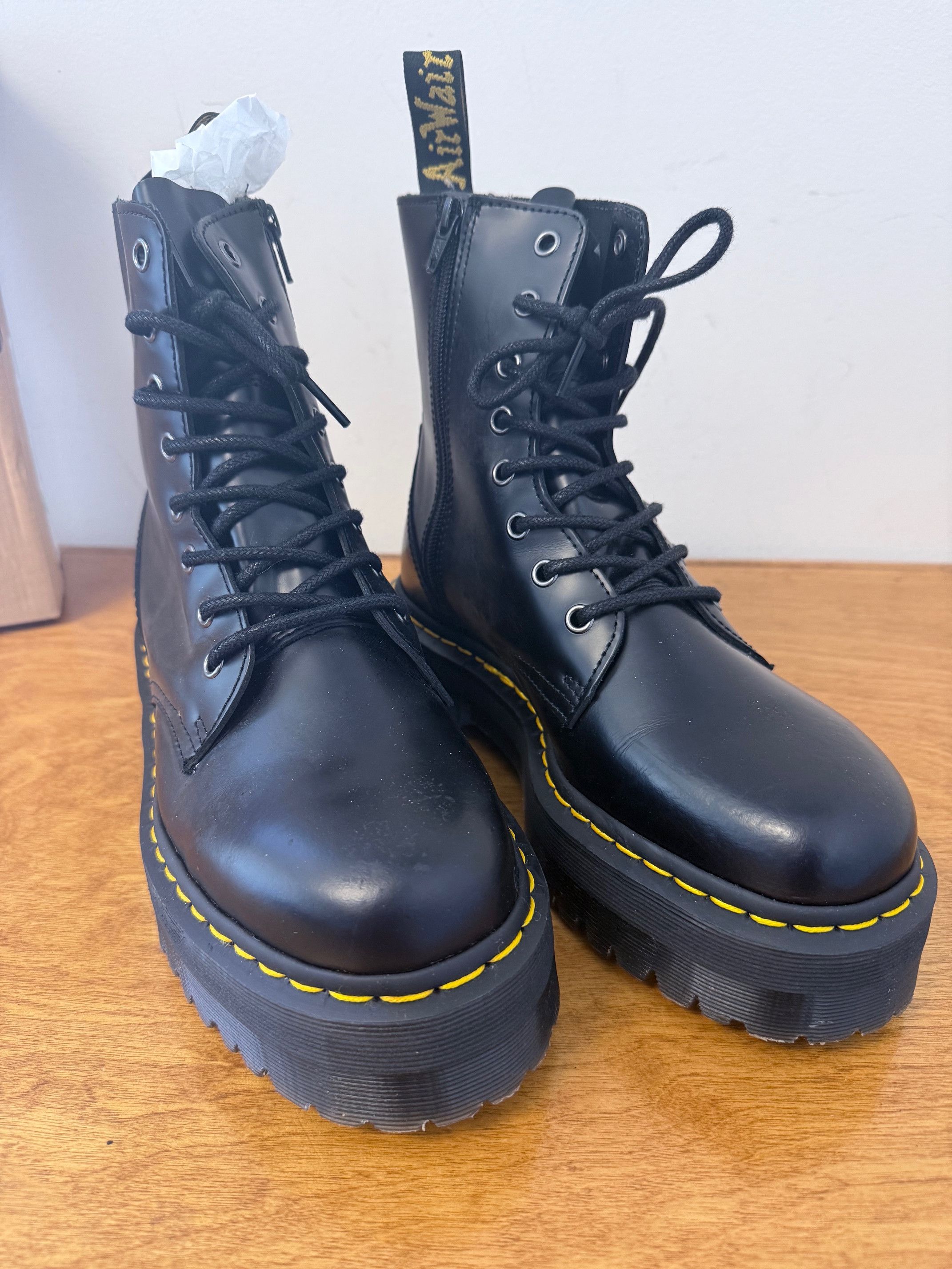 Dr. Martens Dr. Martens Jadon Black Platform Boots w/ Zipper Women’s 9 Size US 8 / EU 41 - 1 Thumbnail