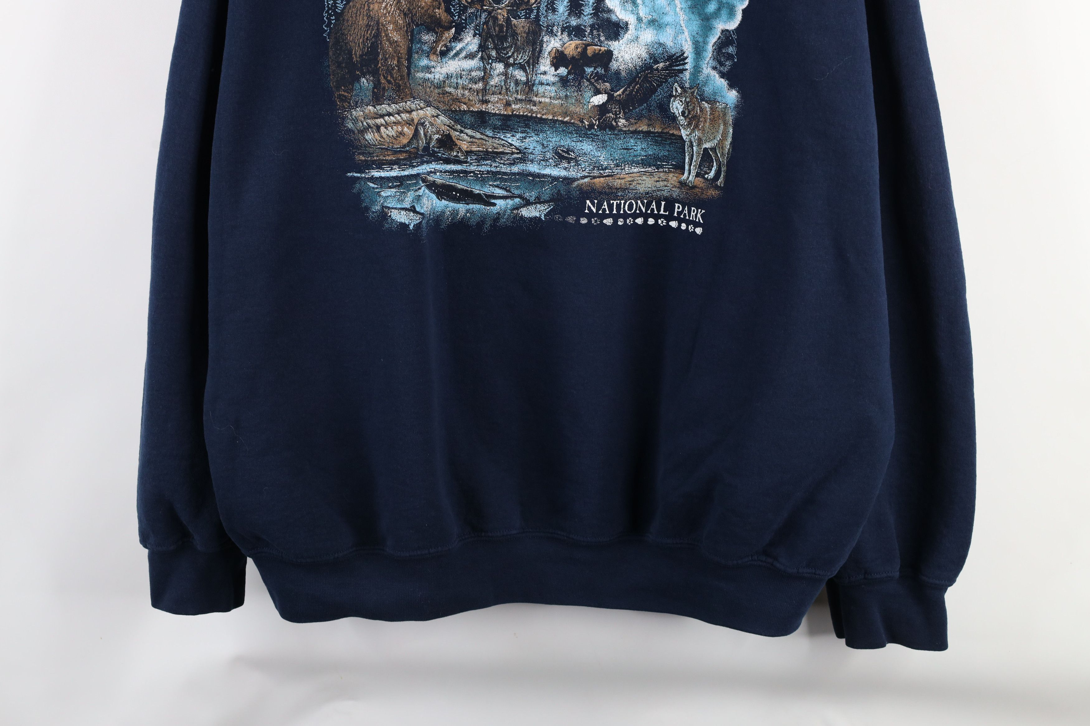 Vintage Vintage 90s Streetwear Yellowstone National Park Sweatshirt Size US XXL / EU 58 / 5 - 3 Thumbnail
