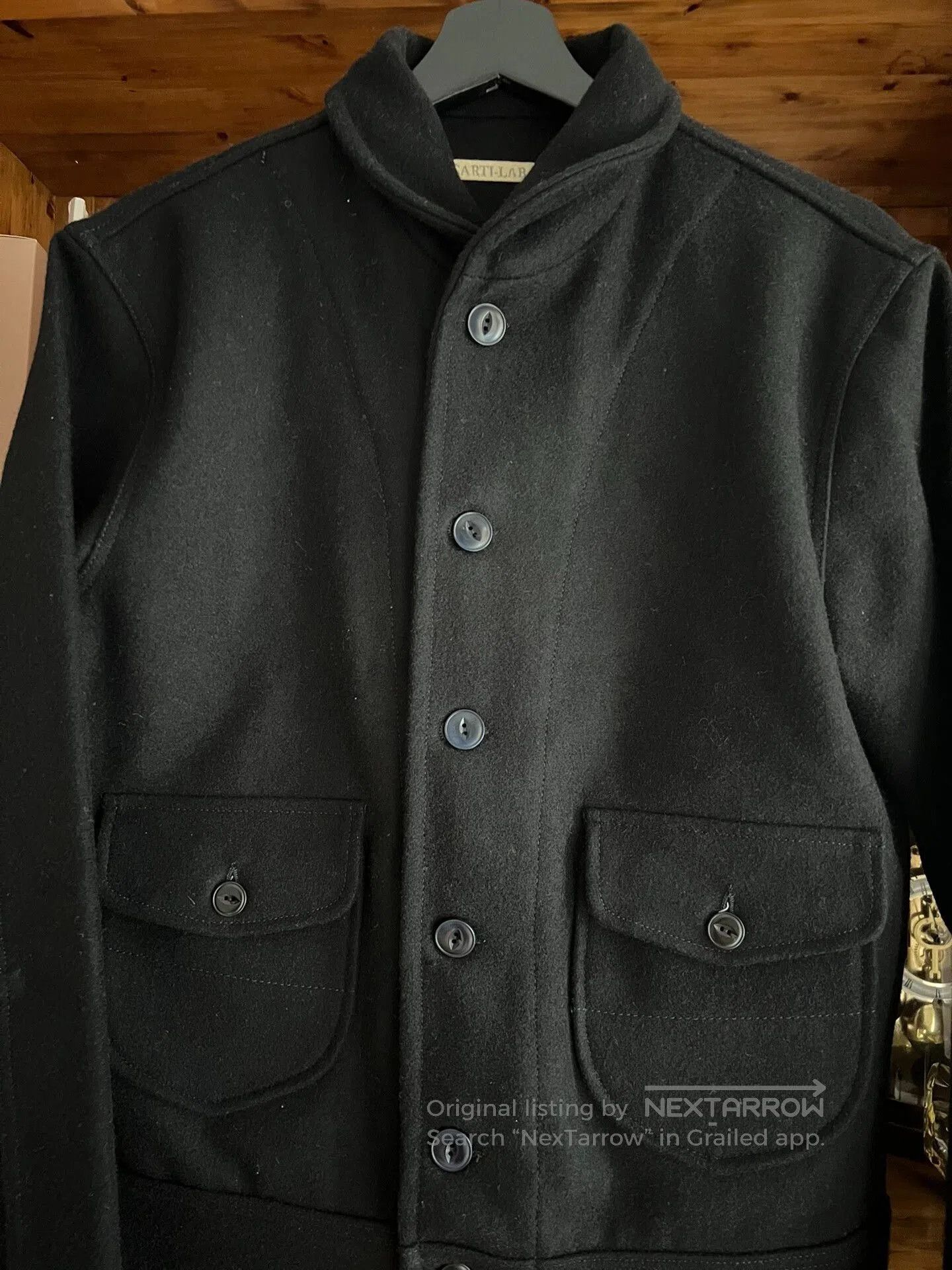 Japanese Brand italian wool jacket with black color. Size US M / EU 48-50 / 2 - 4 Thumbnail
