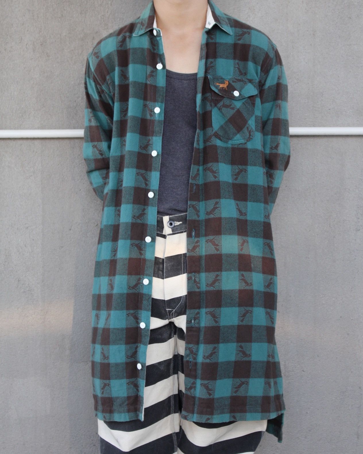 Issey Miyake AW2015 NÉ-NET LONG FLANNEL Size US L / EU 52-54 / 3 - 3 Thumbnail