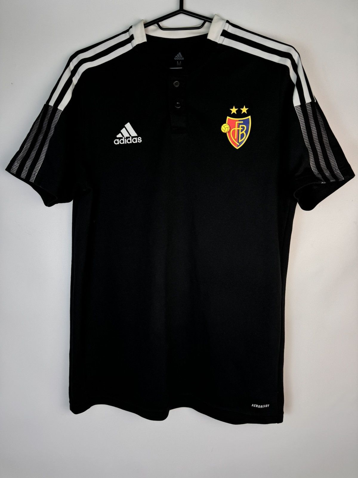 Adidas BASEL 2021 PRE MATCH POLO FOOTBALL SHIRT SOCCER JERSEY Size US M / EU 48-50 / 2 - 1 Thumbnail