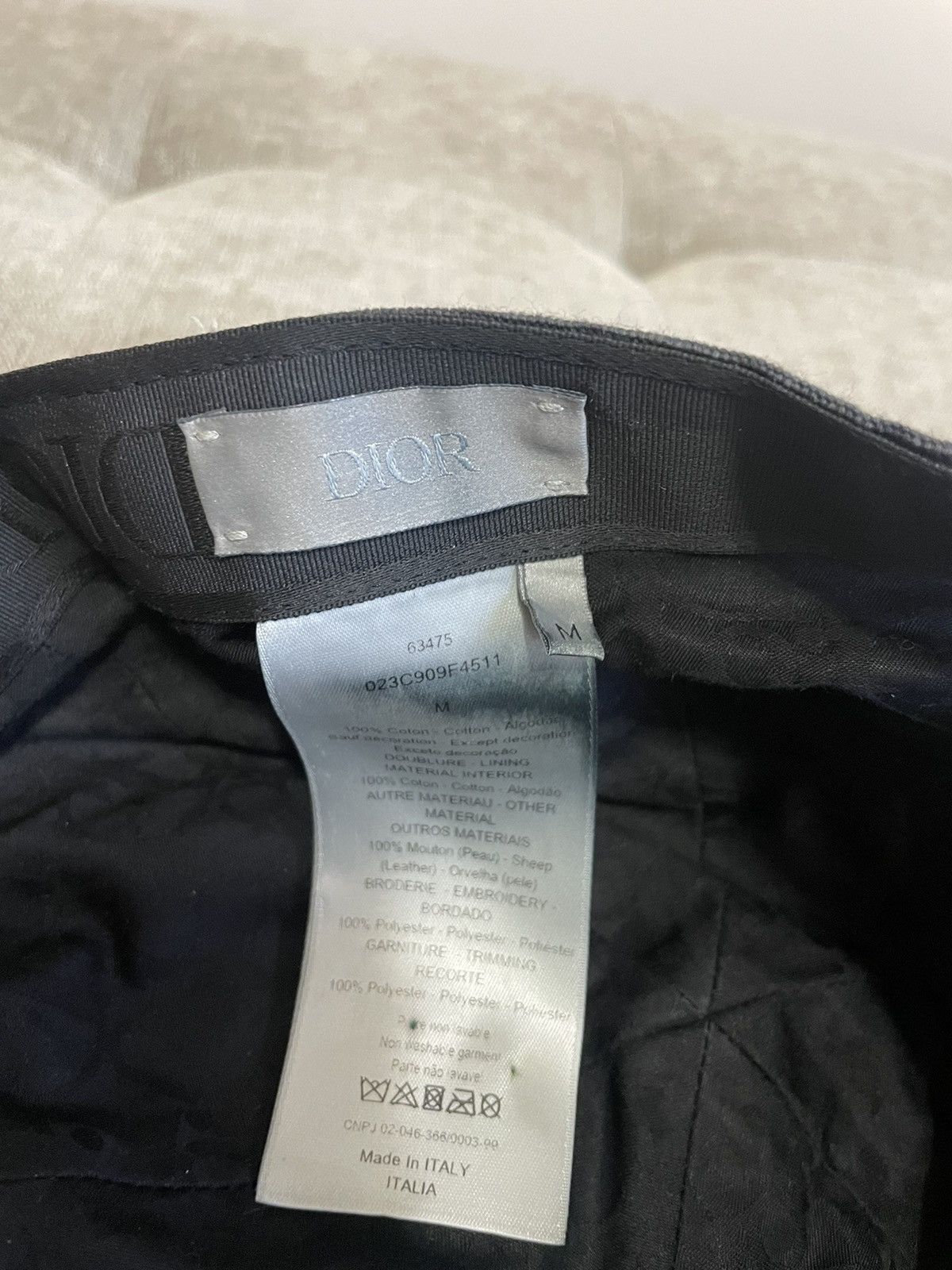 Dior DIOR FLEURS BASEBALL CAP Size ONE SIZE - 4 Thumbnail