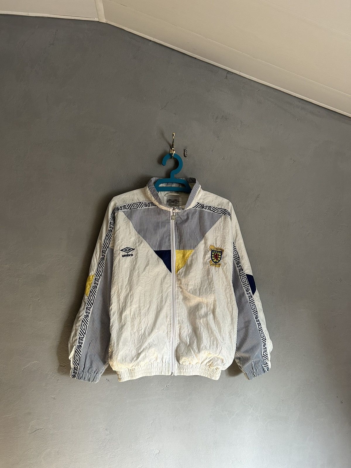 90's UMBRO ドリルトップ　スコットランド 1990-92 Scotland Umbro Drill Top - 9/10 - (XL)