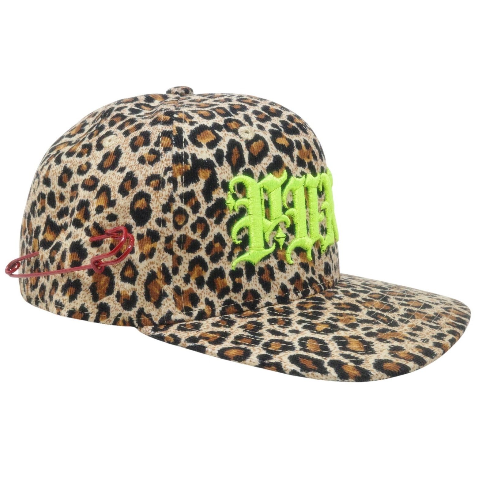 Other PUNK ® Angry Leopard Hat with Red Safety Pin - Made in USA Size ONE SIZE - 2 Thumbnail