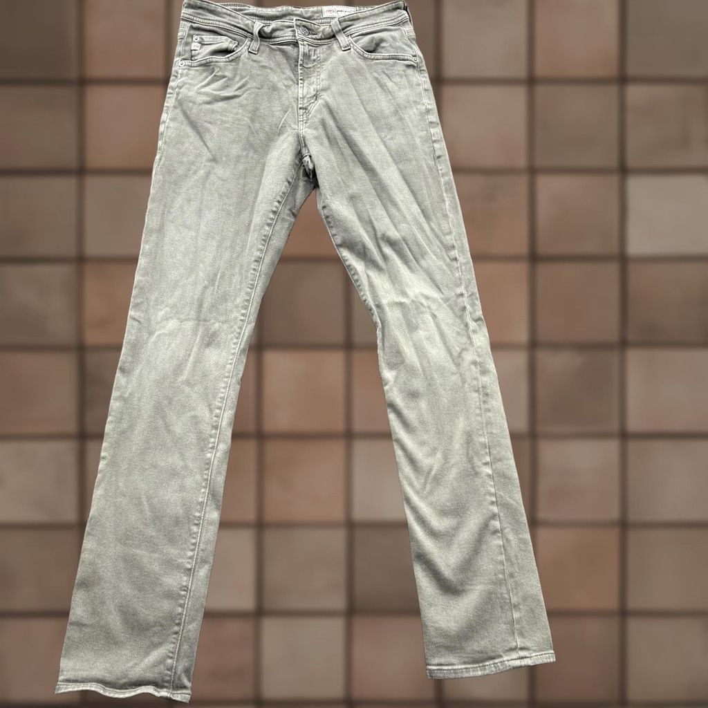 Denime AG Everett Jeans Mens 29x33 Green Slim Straight Stretch AG-ED Denim Pants Size US 29 - 1 Thumbnail
