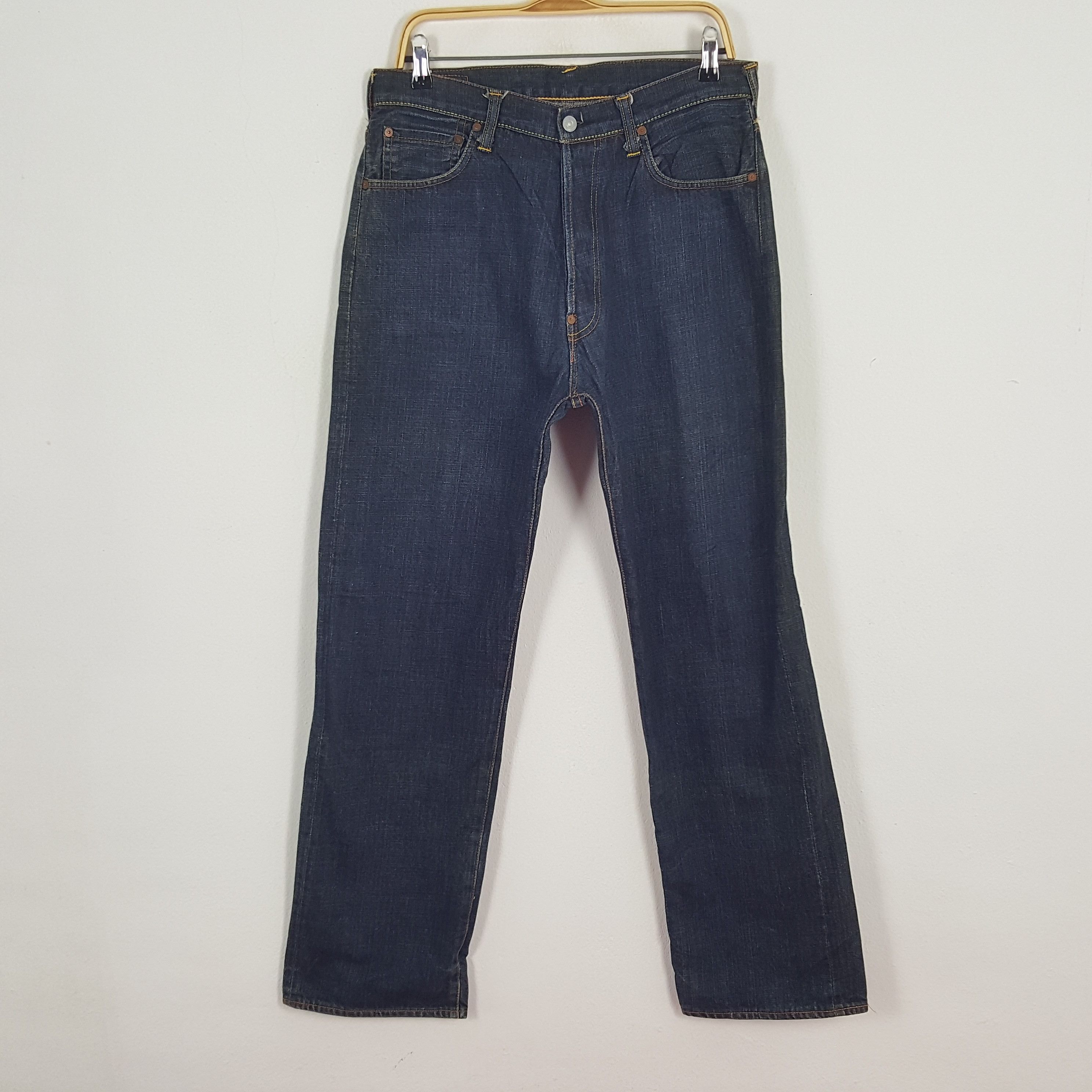 Evisu × Vintage Vintage Evisu Japan Leather Daicock Snake Design Denim Jeans Size US 31 - 4 Thumbnail