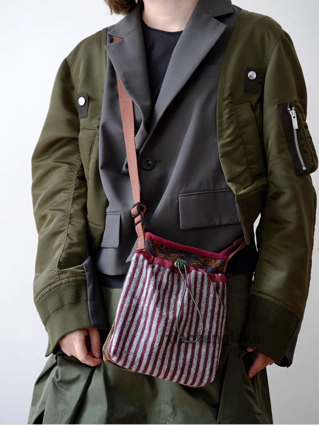 Vintage Unisex military outdoor skate hiphop crossbody bag Size ONE SIZE - 5 Thumbnail