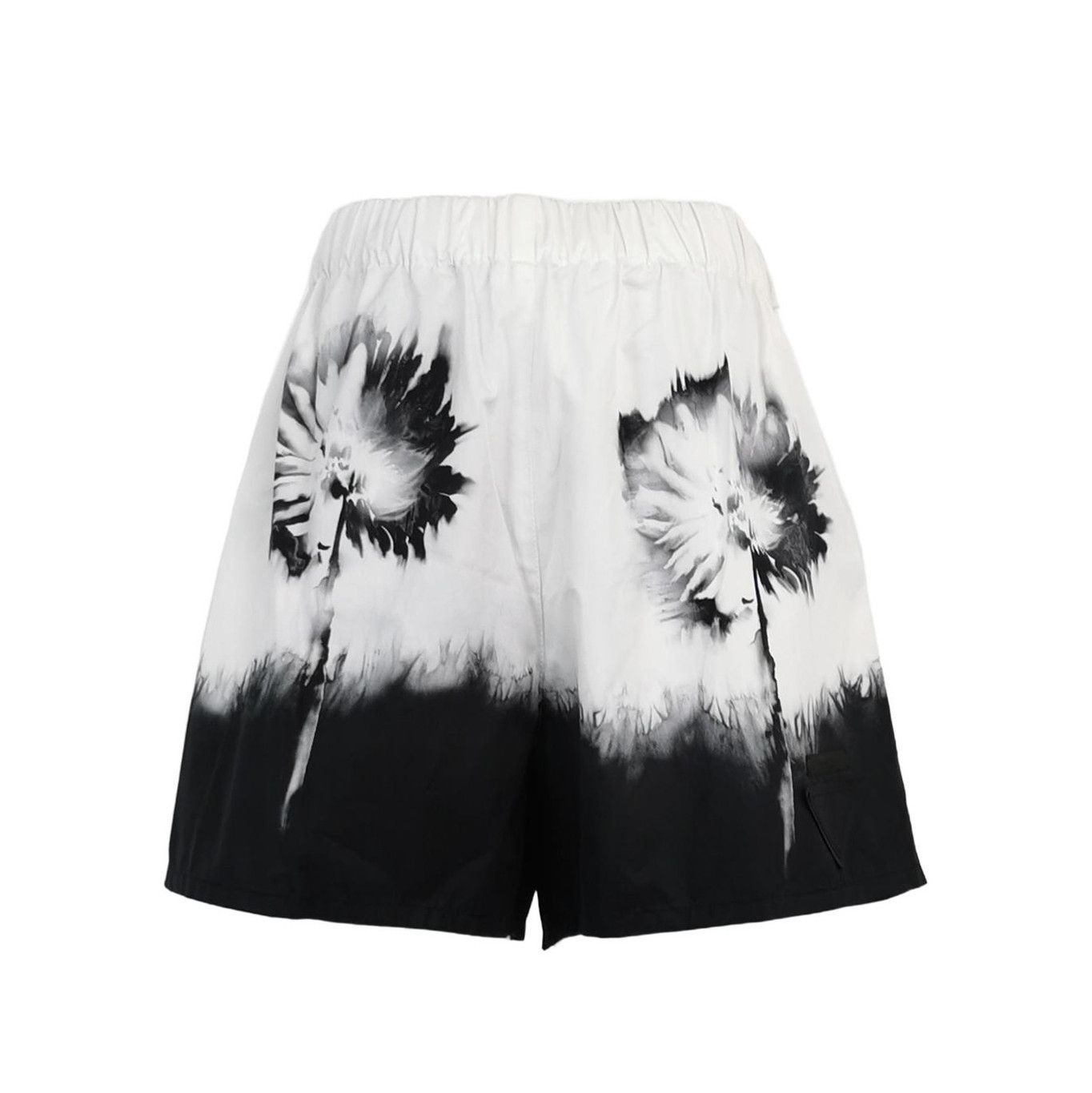 Prada Prada Black and White Color-Blocked Shorts 0089 Size 38" / US 16 / IT 52 - 1 Thumbnail