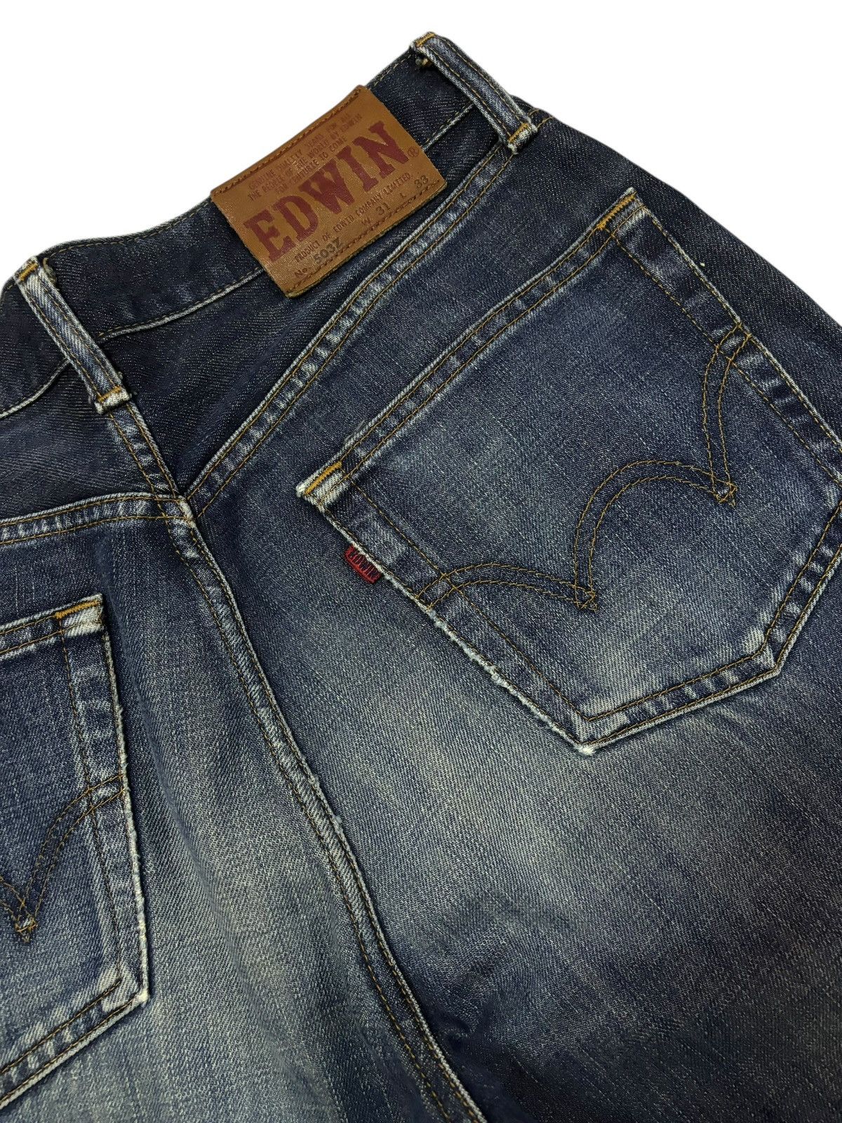 Edwin Vtg Edwin Japan 503Z Distressed Jeans Size US 28 / EU 44 - 9 Thumbnail