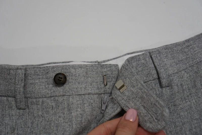 Suitsupply Men Suitsupply Soho Turn - Up Trousers Flannel Wool UK/US40 Size 40R - 3 Thumbnail