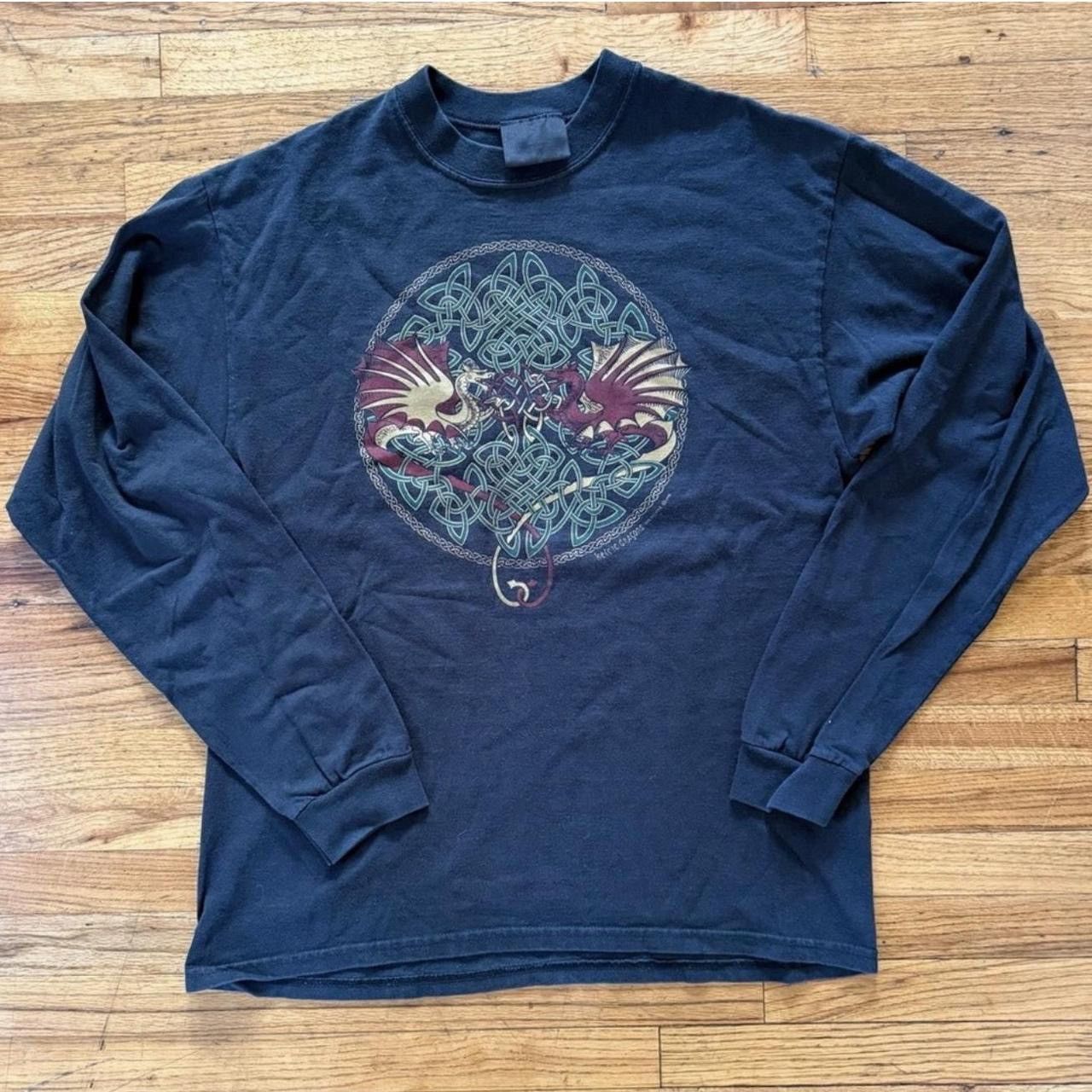Other Vintage 1998 Jen Deluth "Keltic Dragons" Long-Sleeve Tee Size US XL / EU 56 / 4 - 1 Thumbnail