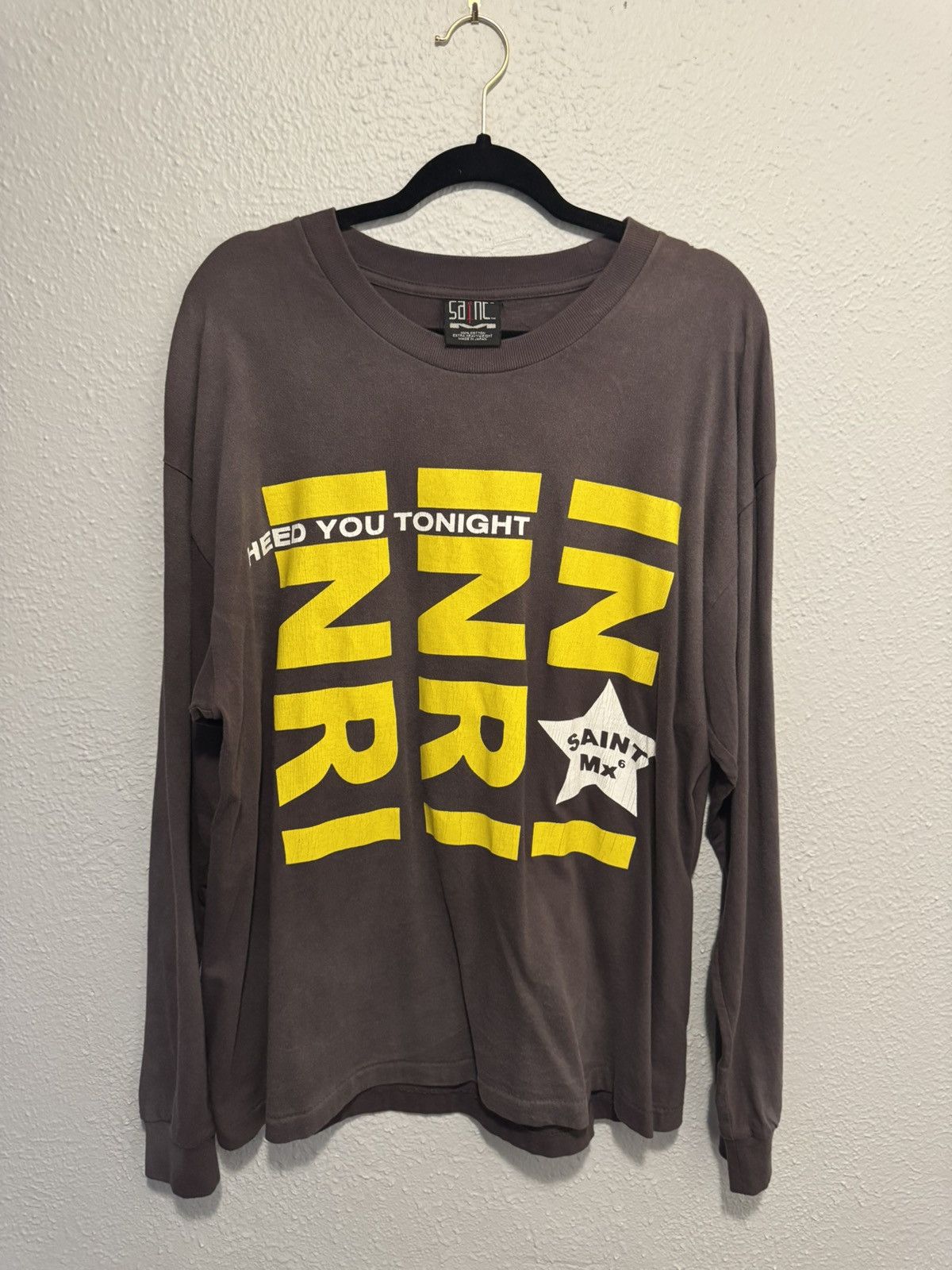 Saint Michael SAINT MICHAEL 'HEED YOU TONIGHT' LONG SLEEVE Size US L / EU 52-54 / 3 - 1 Thumbnail