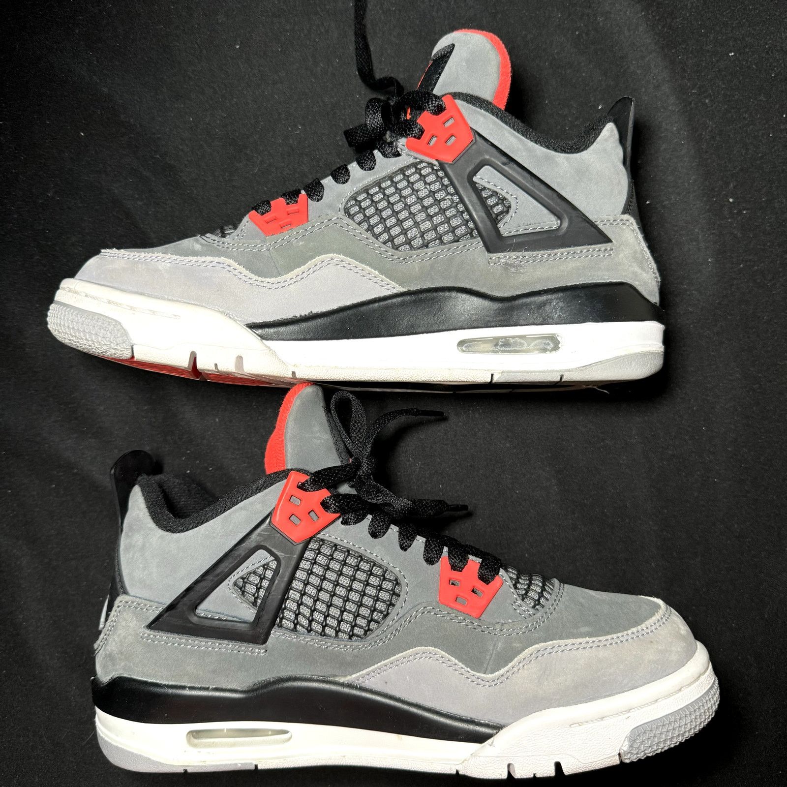 Jordan Brand × Nike Nike Air Jordan 4 Retro GS Infrared Men's Shoes - Size 5.5 Size US 5.5 / EU 38 - 3 Thumbnail