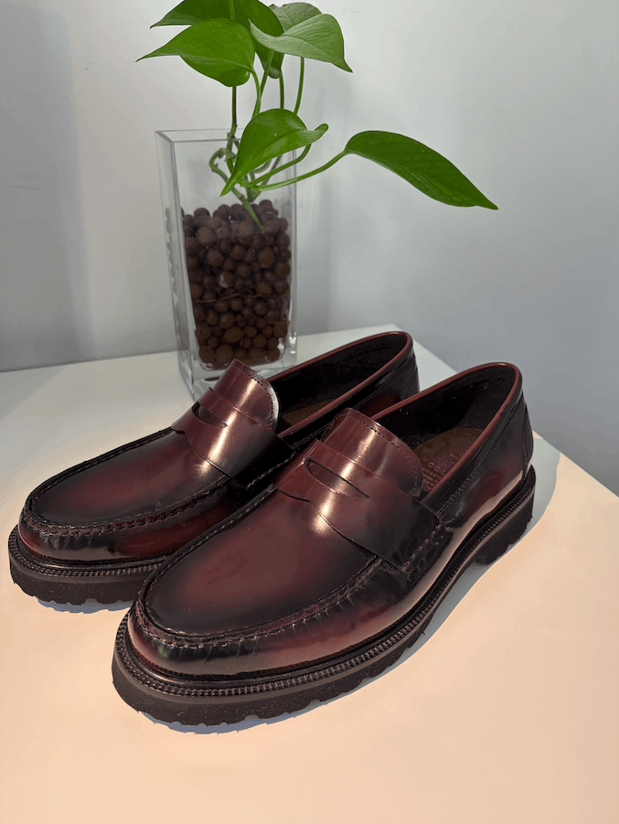 Cole Haan Men's American Classics Penny Loafers (Deep Burgundy/Black) Size US 9 / EU 42 - 1 Thumbnail