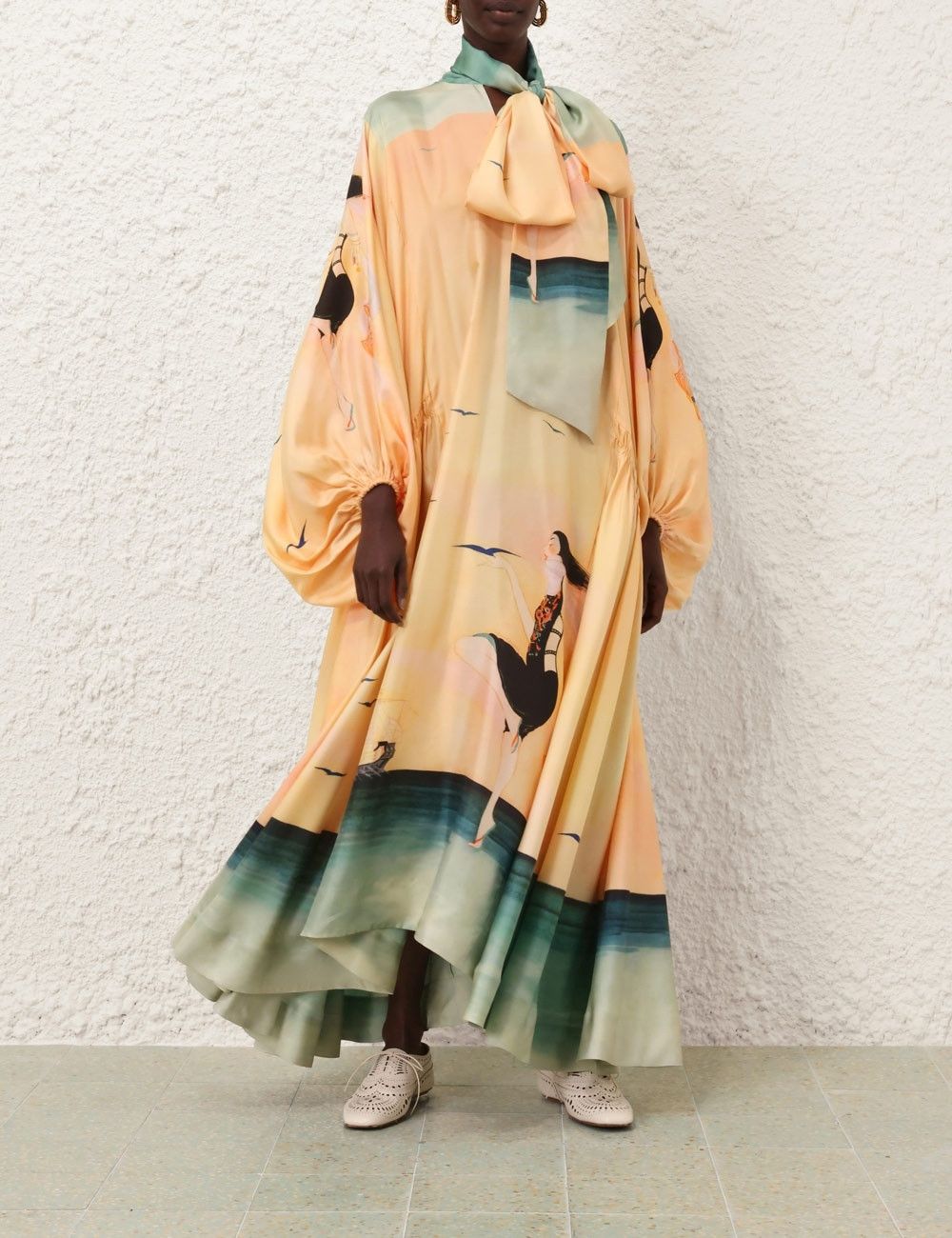 oc11z0725 Eden Billow Dress in Multicolor
