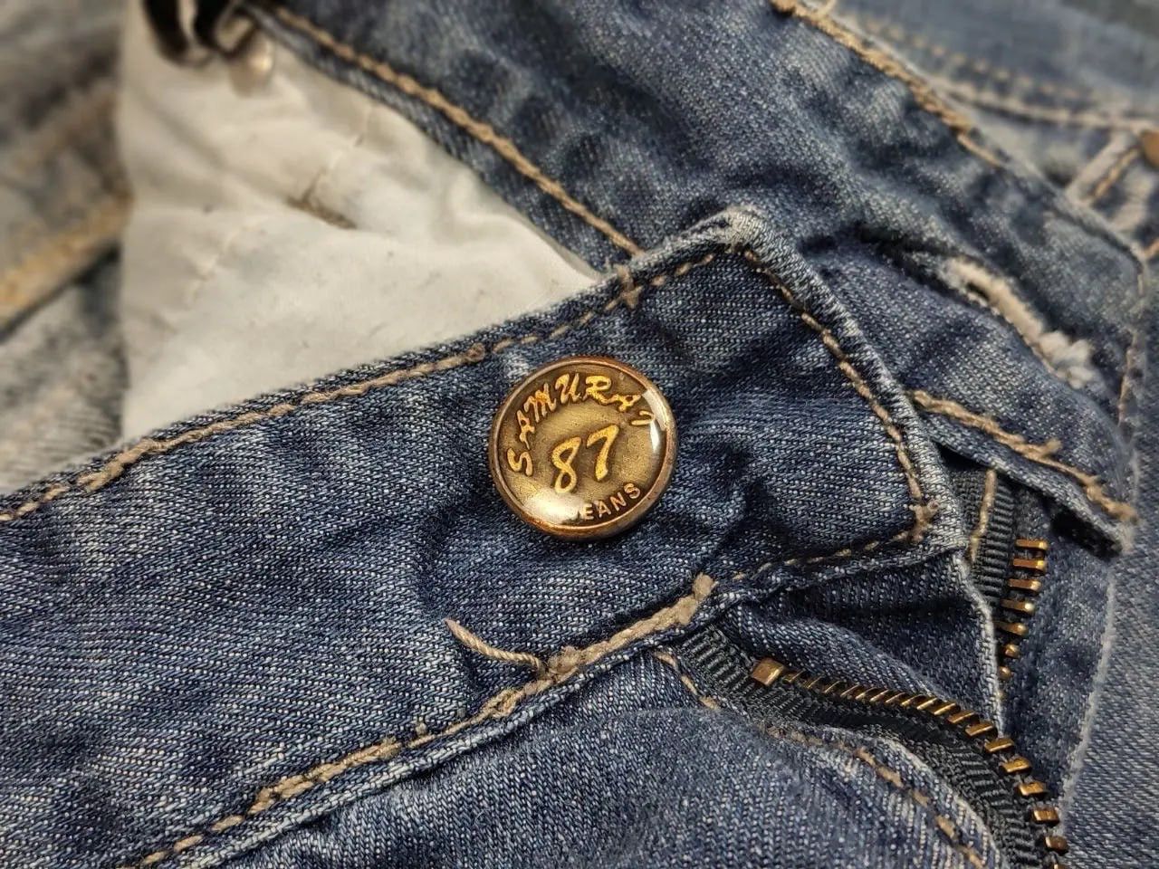 Hysteric Glamour Vintage Junya Watanabe Rick Owens Y2K Style Distressed Jeans Size US 30 / EU 46 - 16 Thumbnail
