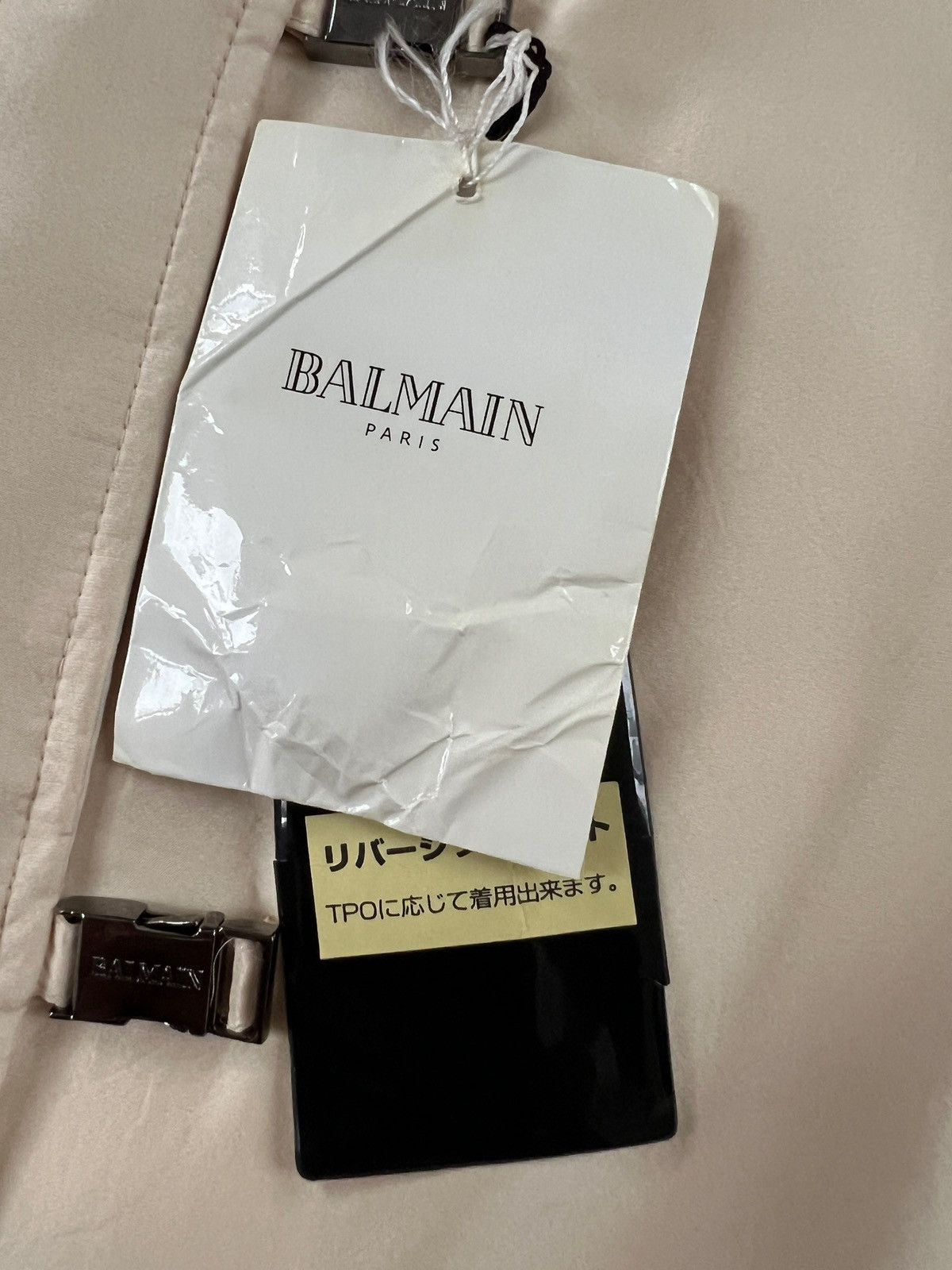 Balmain Vintage 90s Balmain Reversible Fur Silk Coat Size M / US 6-8 / IT 42-44 - 10 Thumbnail