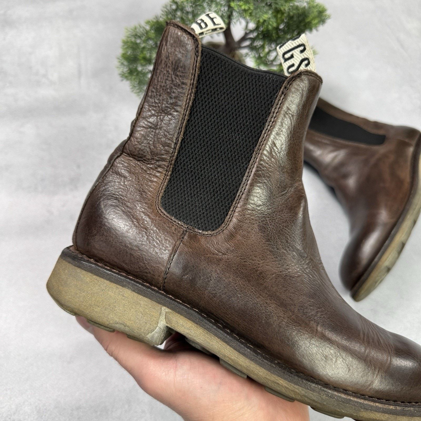 Dirk Bikkembergs Vintage Dirk Bikkembergs Brown Leather Chelsea Boots Size US 8 / IT 38 - 3 Thumbnail