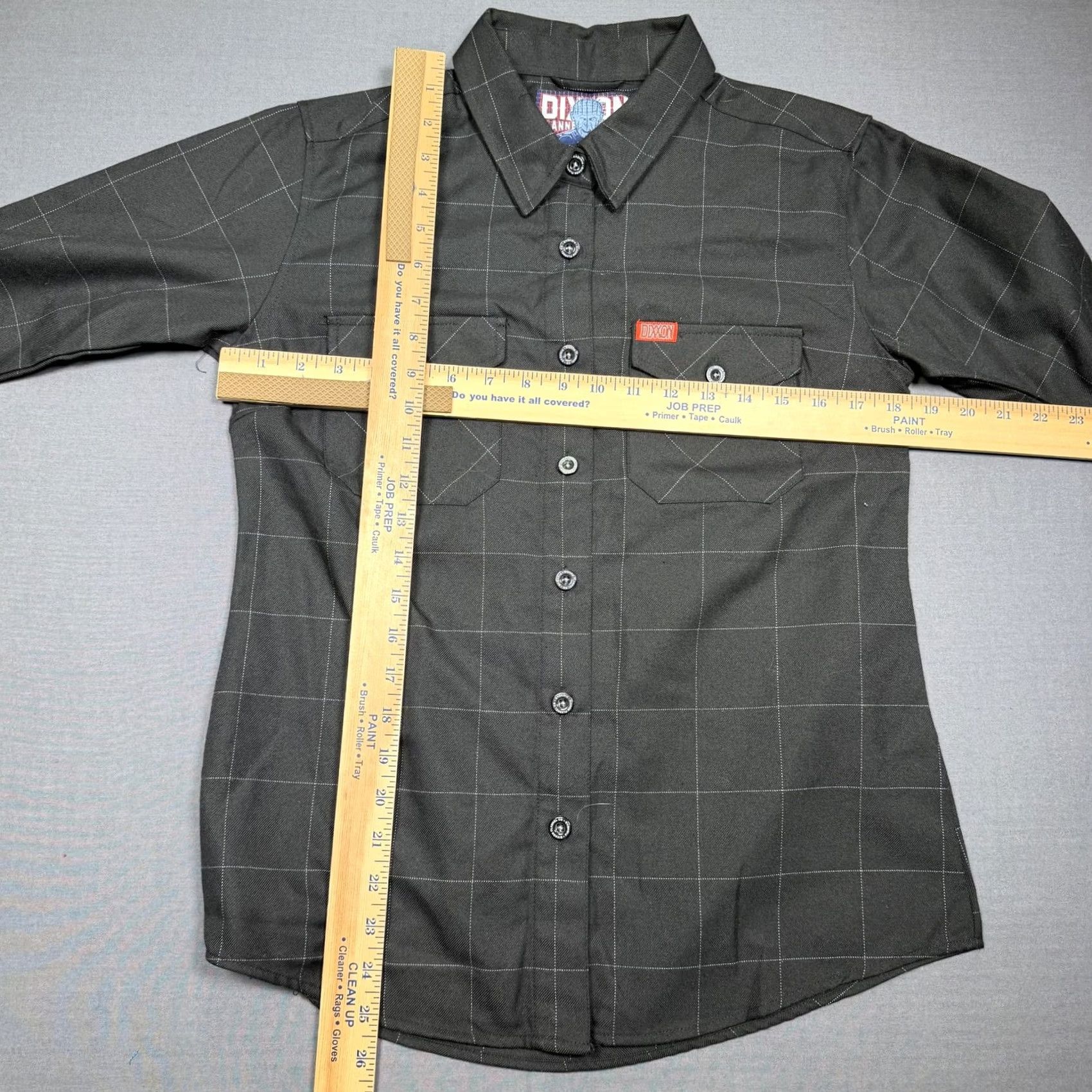 Vintage Dixxon Shirt Mens Womens Medium Gray Plaid Button Up DTech Flannel Pinhead Button-Up Casual Vintage No Size M / US 6-8 / IT 42-44 - 3 Thumbnail