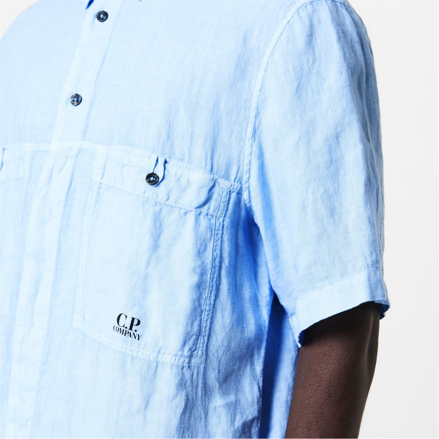 C.P. Company o1g2r1mq0426 Boxy Short Sleeve Shirt in Blue Size US S / EU 44-46 / 1 - 5 Thumbnail