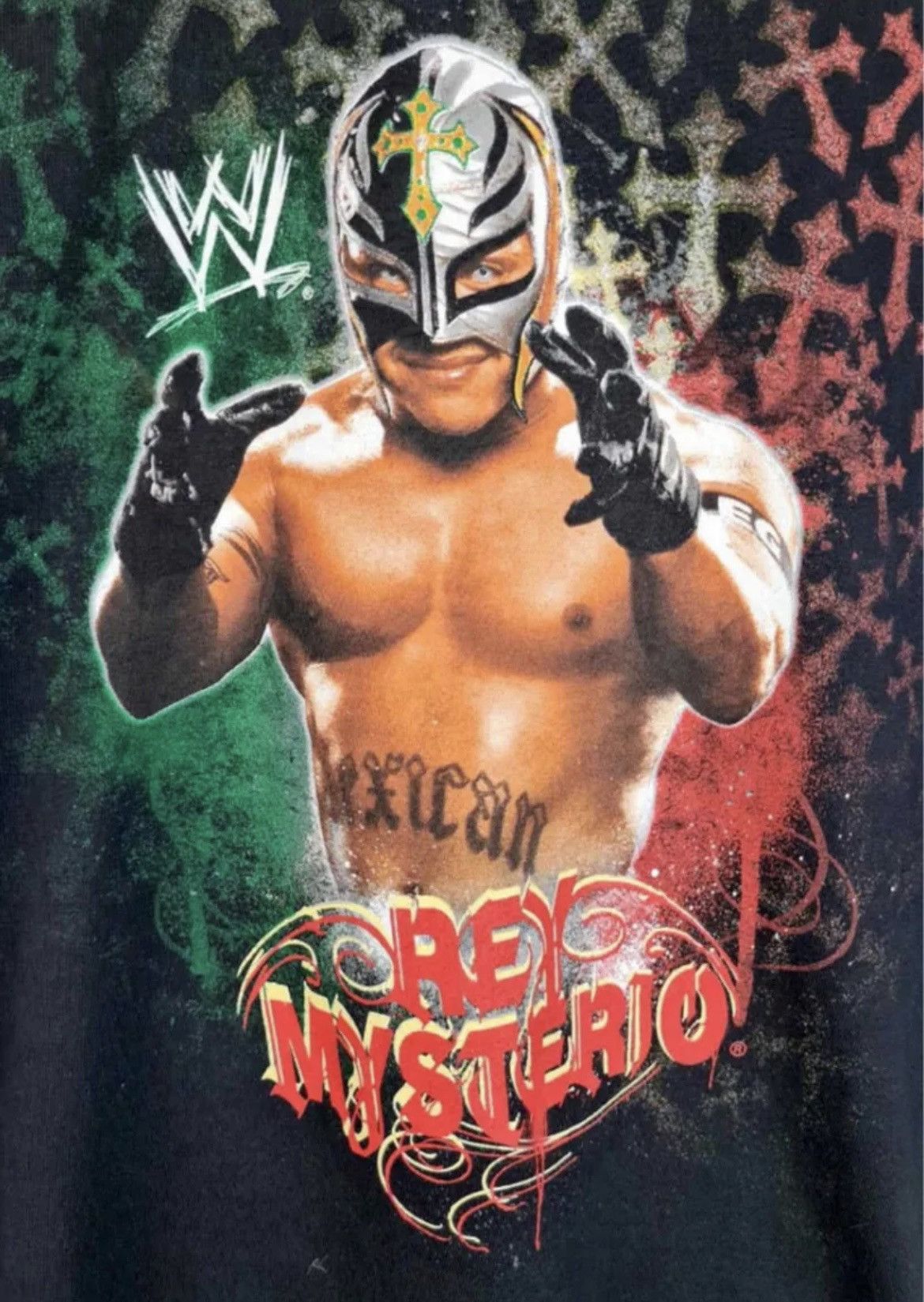 WWE Rey misterio vintage wwe tshirt doble print XL youth size Size US S / EU 44-46 / 1 - 3 Thumbnail