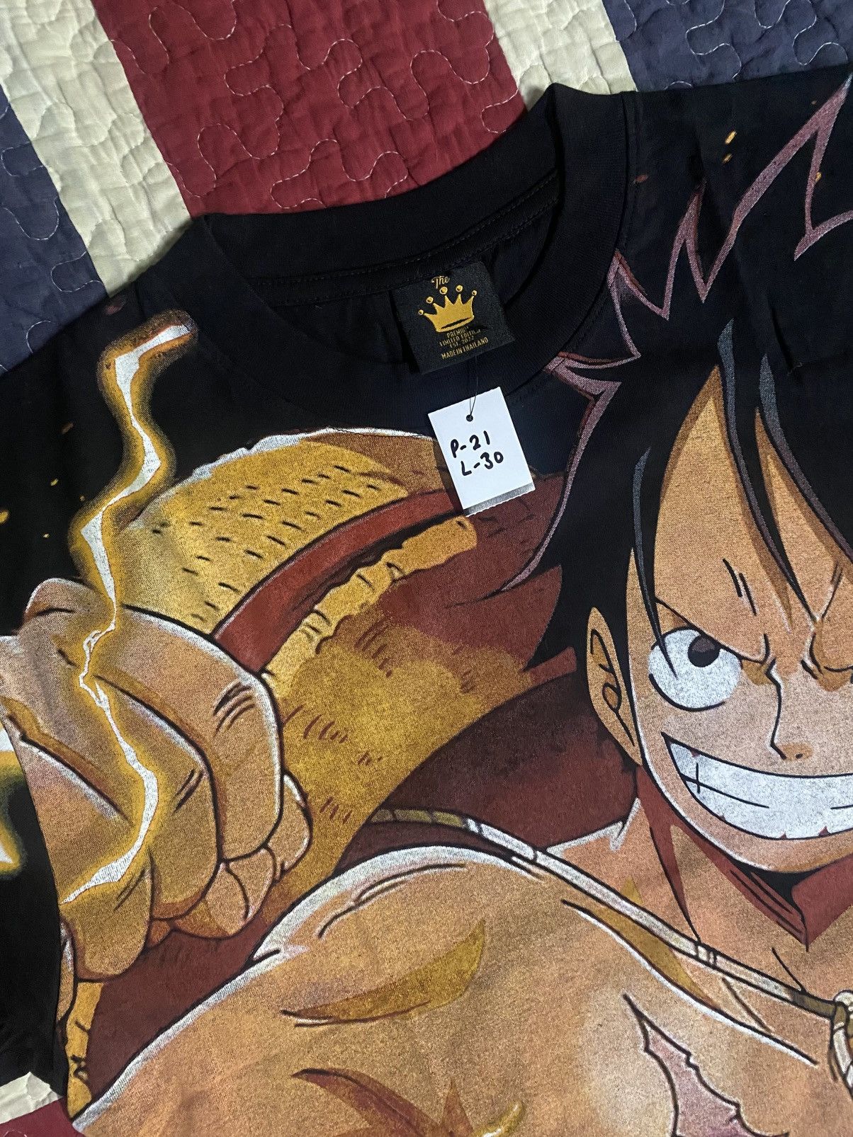 One Piece one piece x luffy x thunder x bootleg x ovp x shonen x anime Size US L / EU 52-54 / 3 - 4 Thumbnail