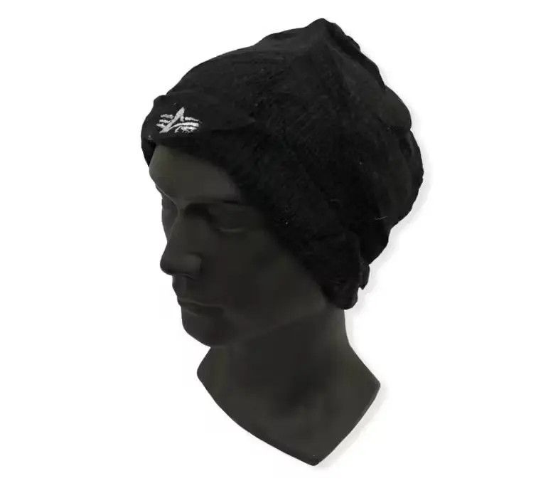 Alpha Industries Alpha industries Logo beanie Size ONE SIZE - 3 Thumbnail