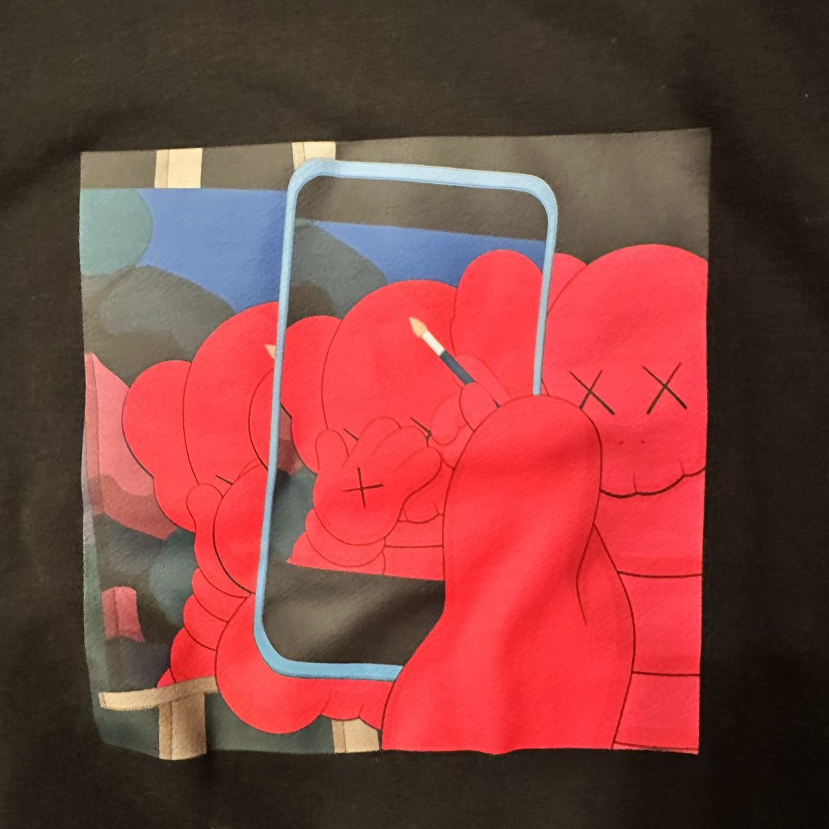 Kaws × Uniqlo Uniqlo Kaws x Warhol Black Graphic Sweatshirt Size US S / EU 44-46 / 1 - 5 Thumbnail
