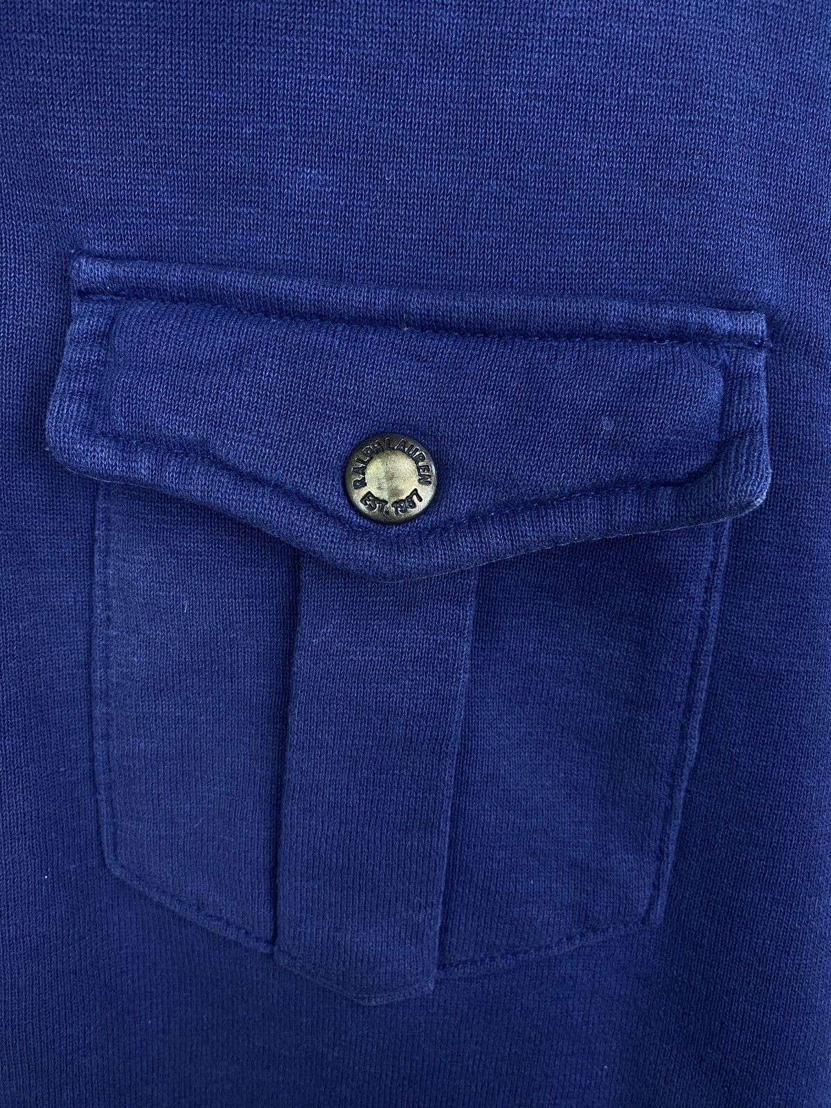 Polo Ralph Lauren 🇺🇸 Vintage 90s Ralph Lauren Army Military Hoodie Rare Retro Size US M / EU 48-50 / 2 - 8 Thumbnail