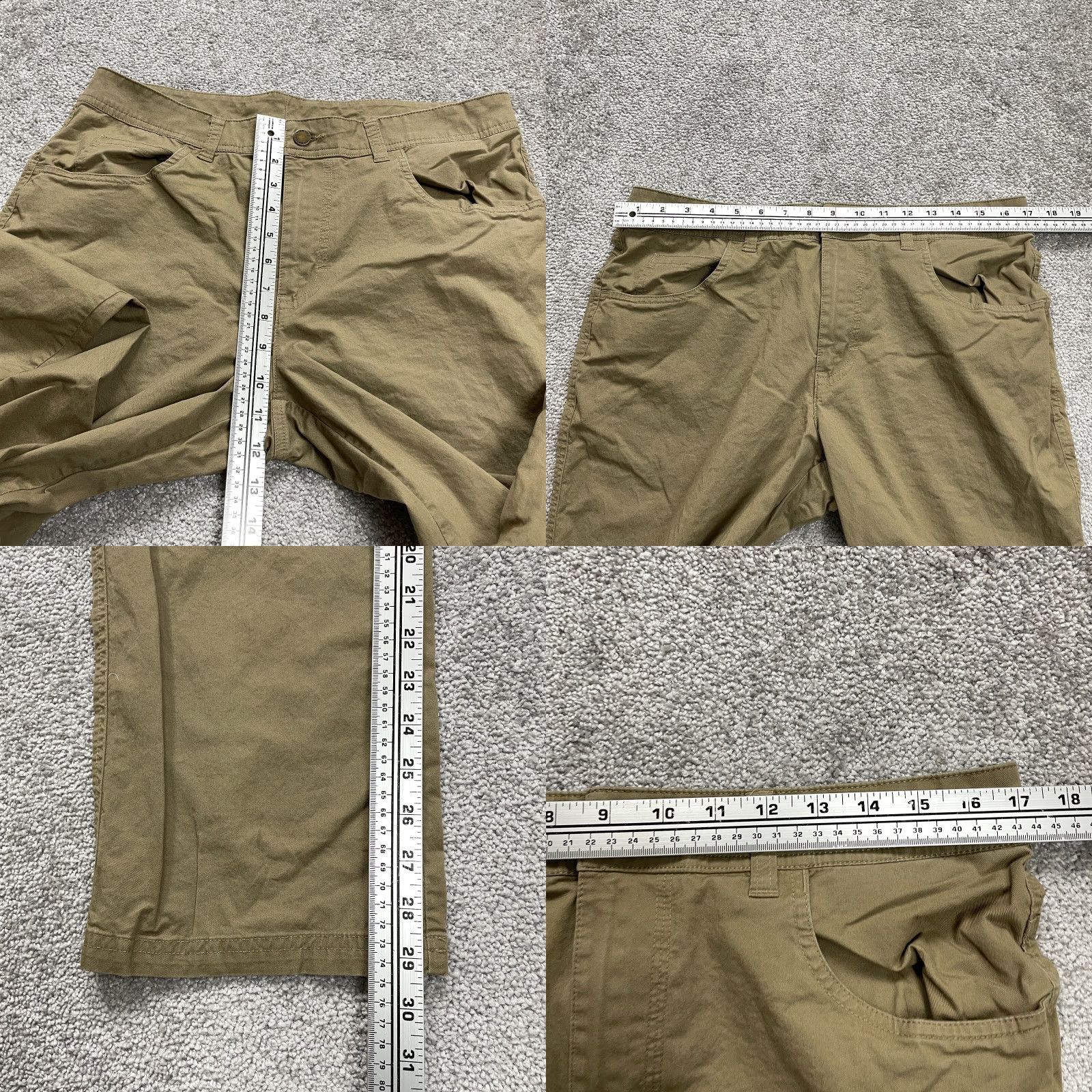 Vintage VINTAGE Columbia Men's Chino Pants 34x29 Regular Fit Straight Leg Brown Cotton Casual Size US 32 / EU 48 - 8 Thumbnail