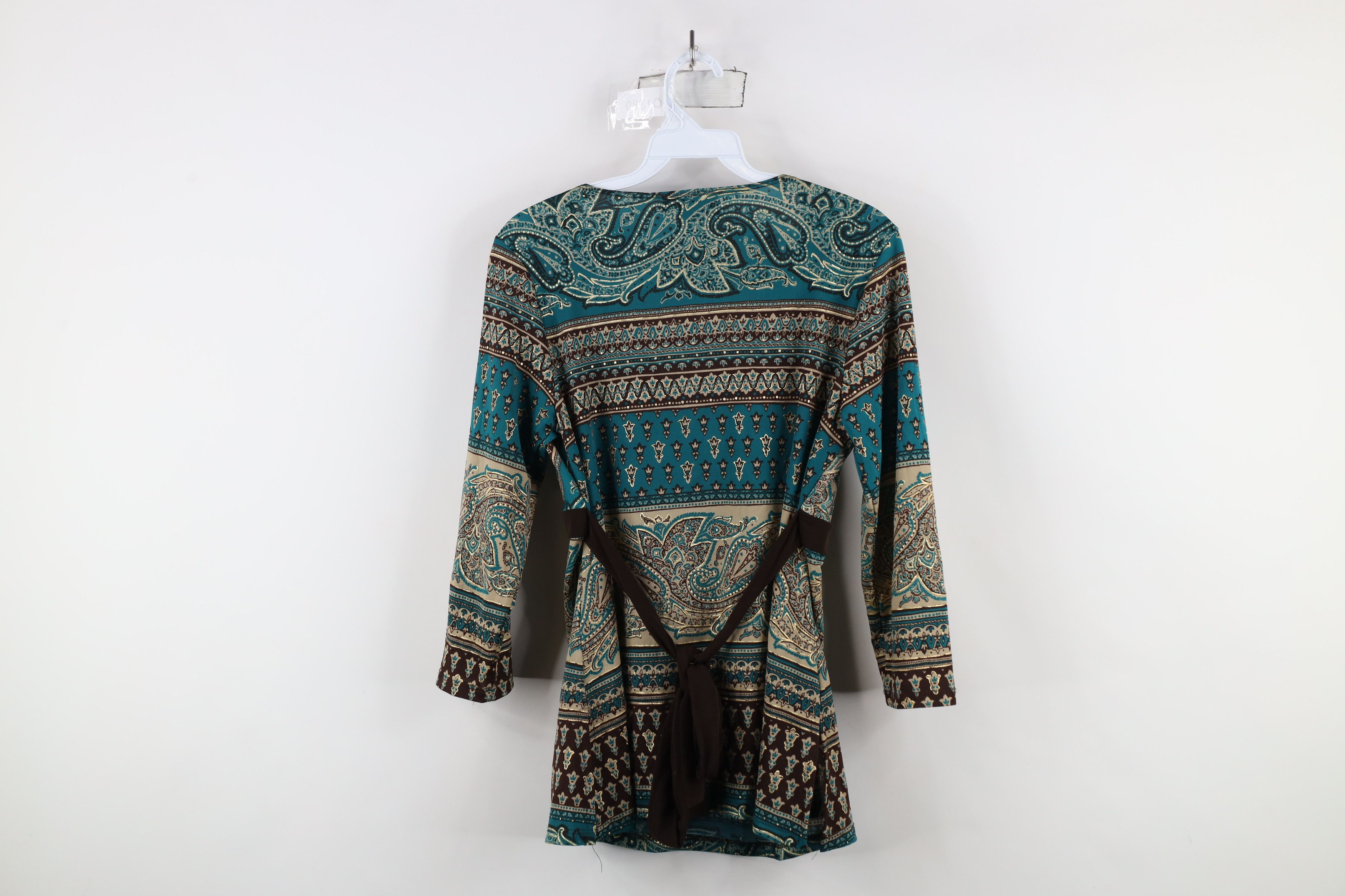 Vintage Vintage 90s Y2K Baby Doll Bella Paisley Knit Blouse Top USA Size XL / US 12-14 / IT 48-50 - 11 Thumbnail