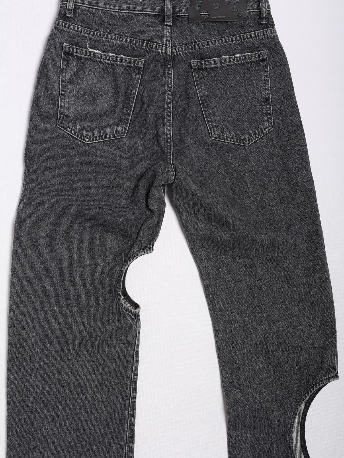 Off-White Off-White Permanent Meteor Jeans Hole Pants Grey Size 27" / US 4 / IT 40 - 23 Thumbnail
