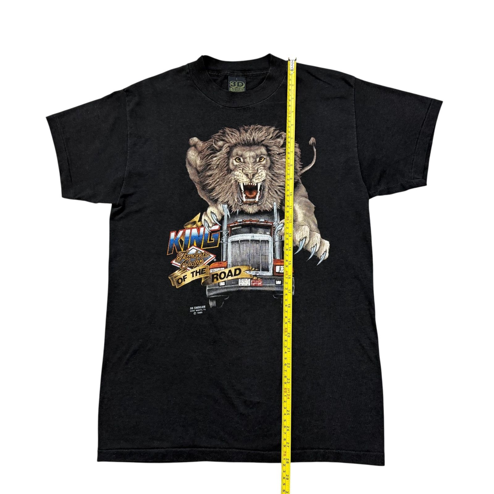 Other 3D EMBLEM TRUCKERS ONLY KING OF THE ROAD LION 1989 T-SHIRT Size US L / EU 52-54 / 3 - 12 Thumbnail